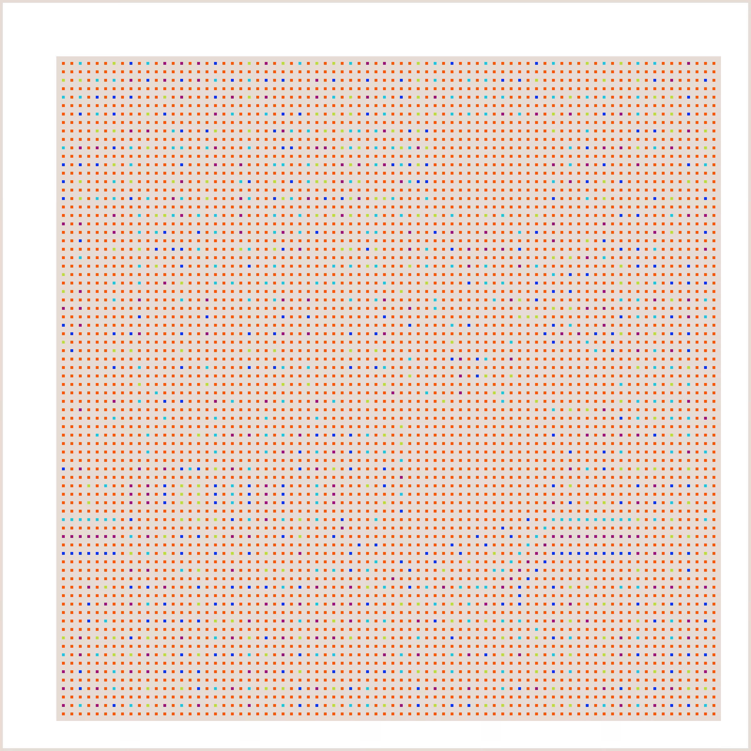 Beige Orbital Pixels #8