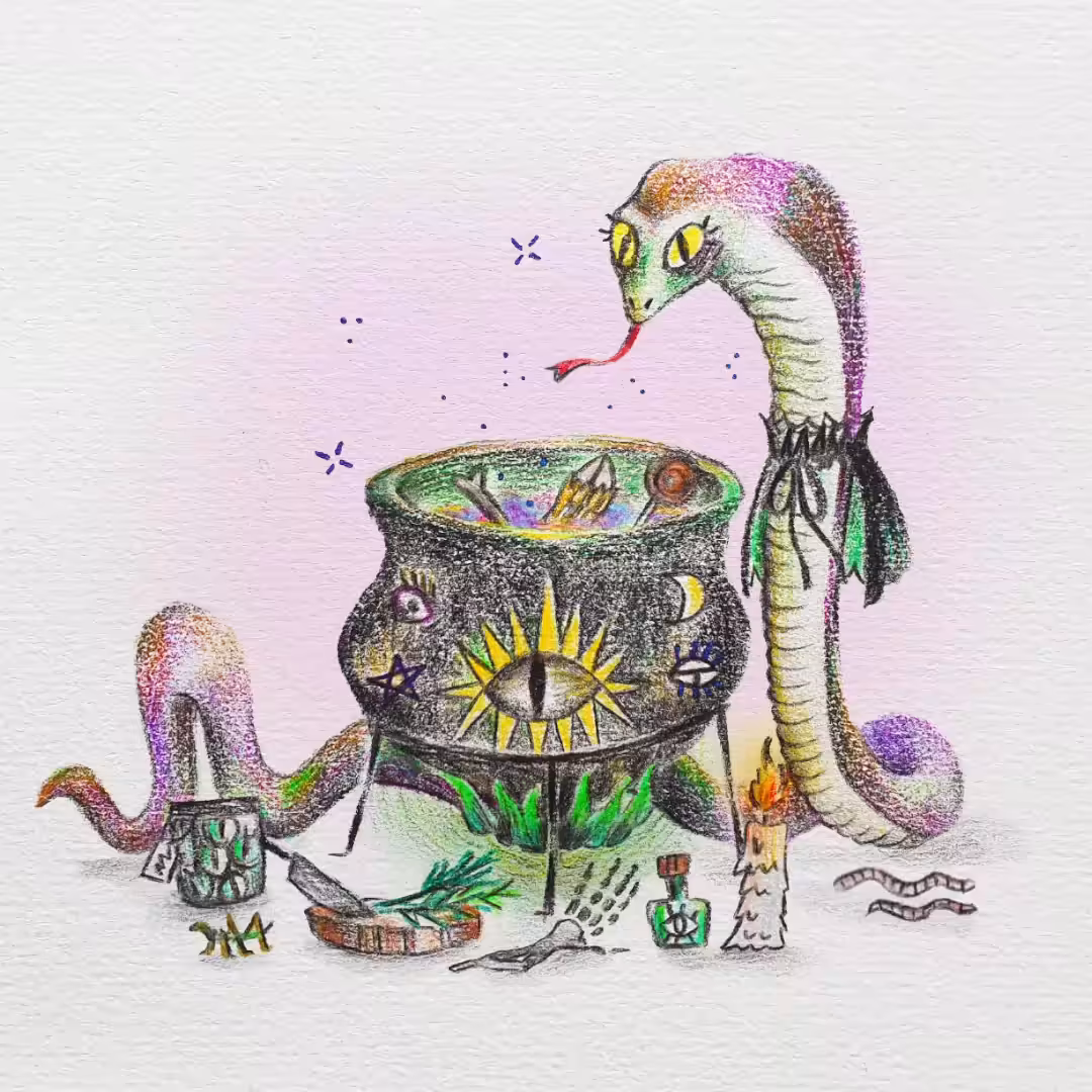 Spooky Creatures: #06 Black Cauldron