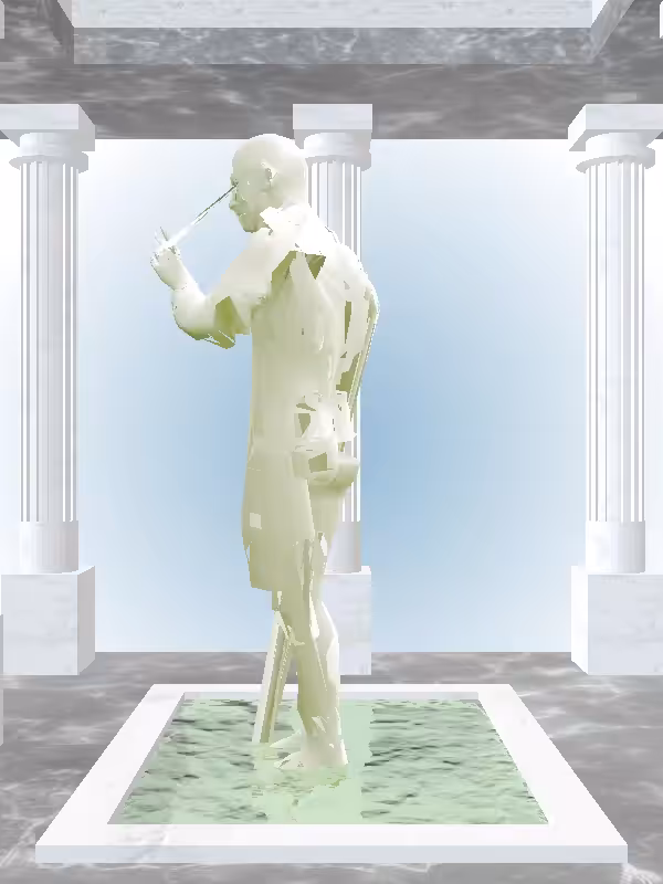 HeavenComputer: The Robotic Matte Green Man #982