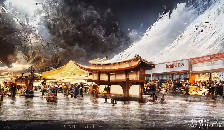 A Japanese market 
