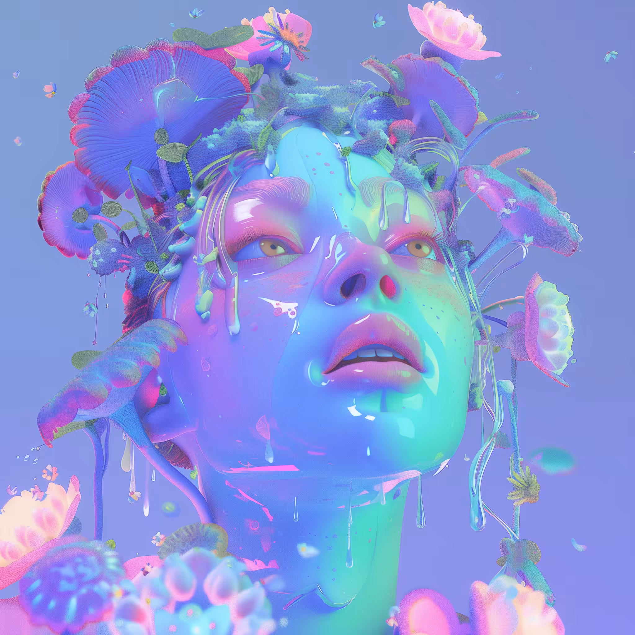 Un Recuerdo de una Flor Color Lila