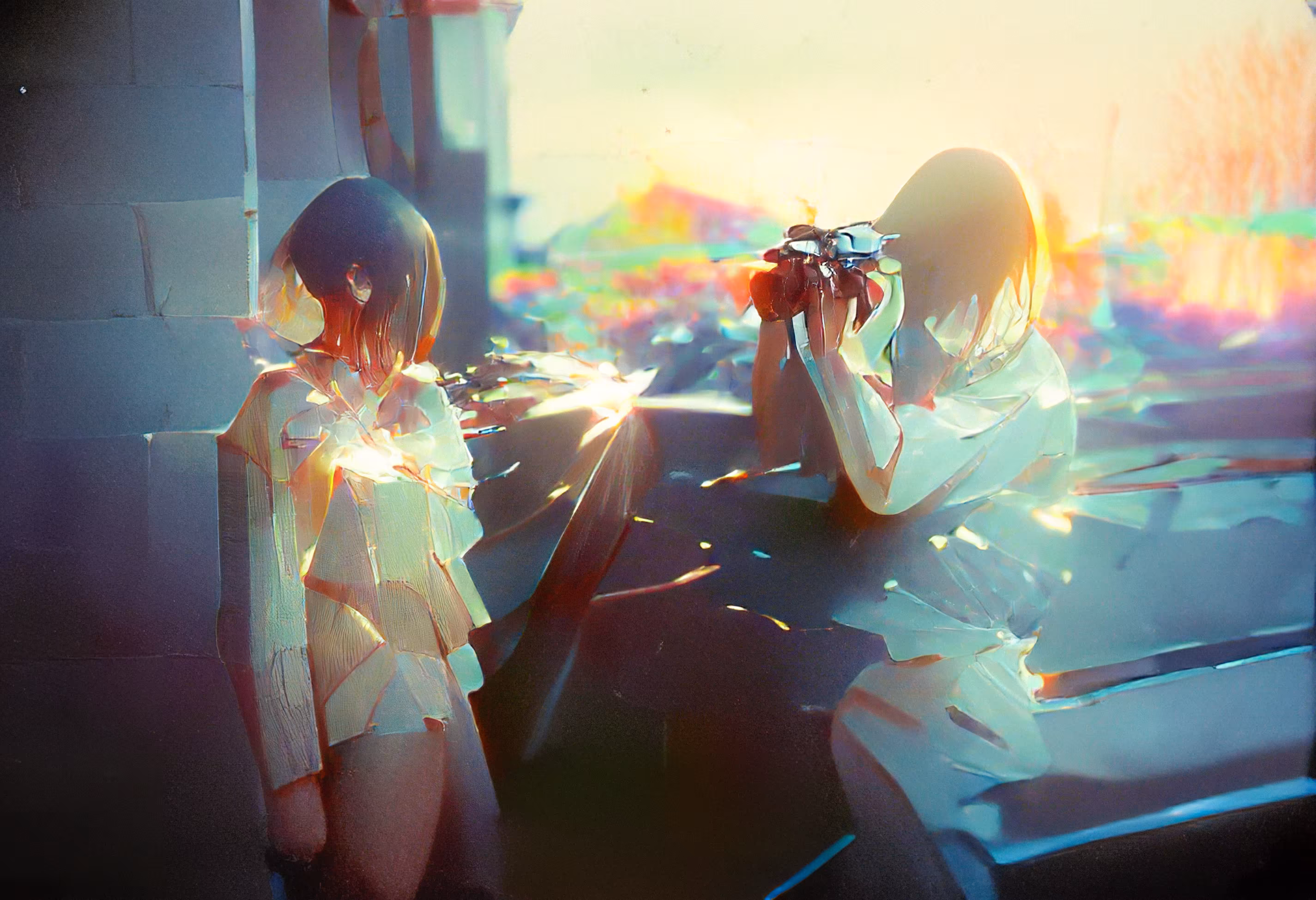 Rainbow Hour Portrait Sesh
