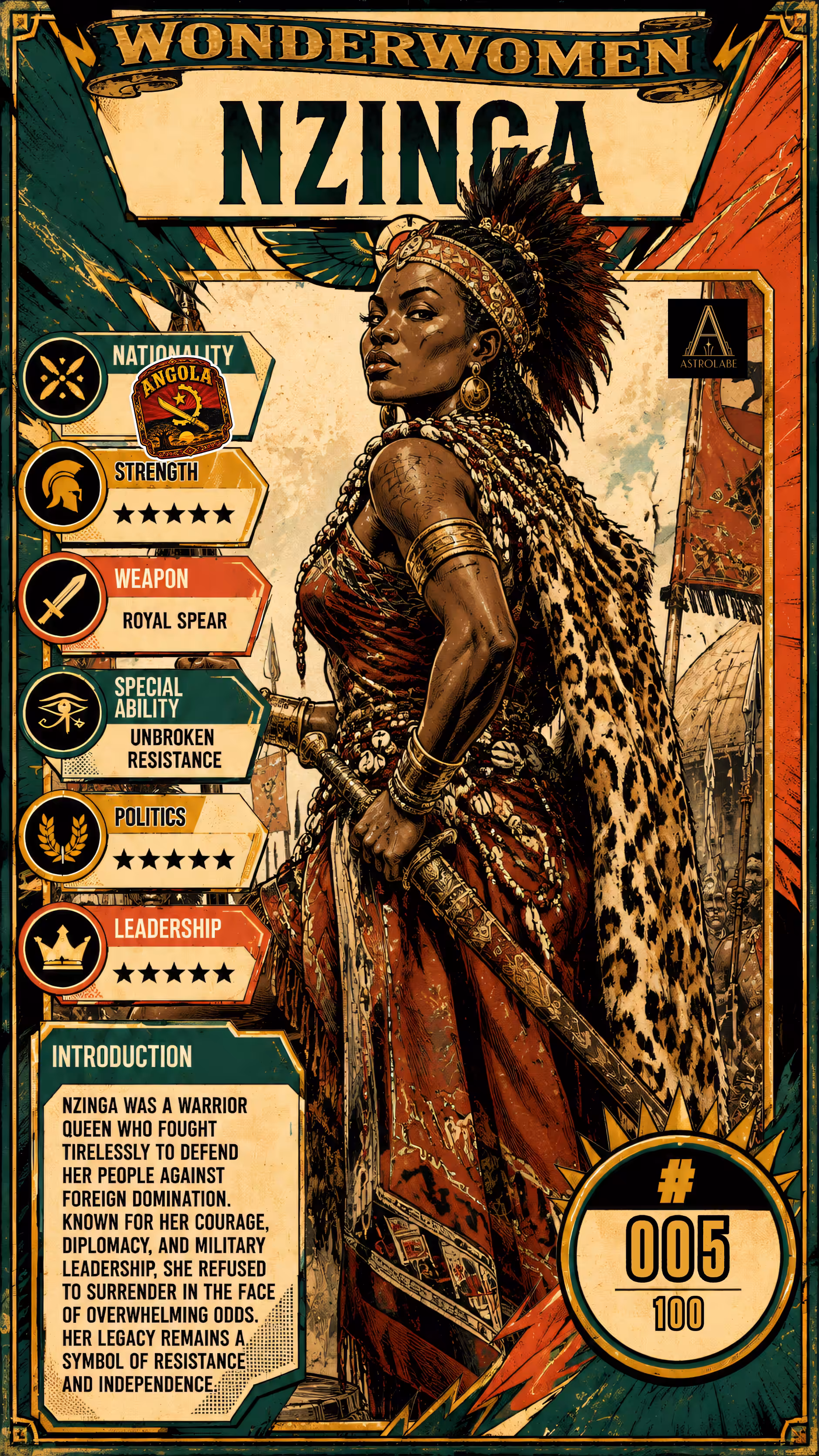 WonderWomen Art Collection: WonderWomen #005 — Nzinga