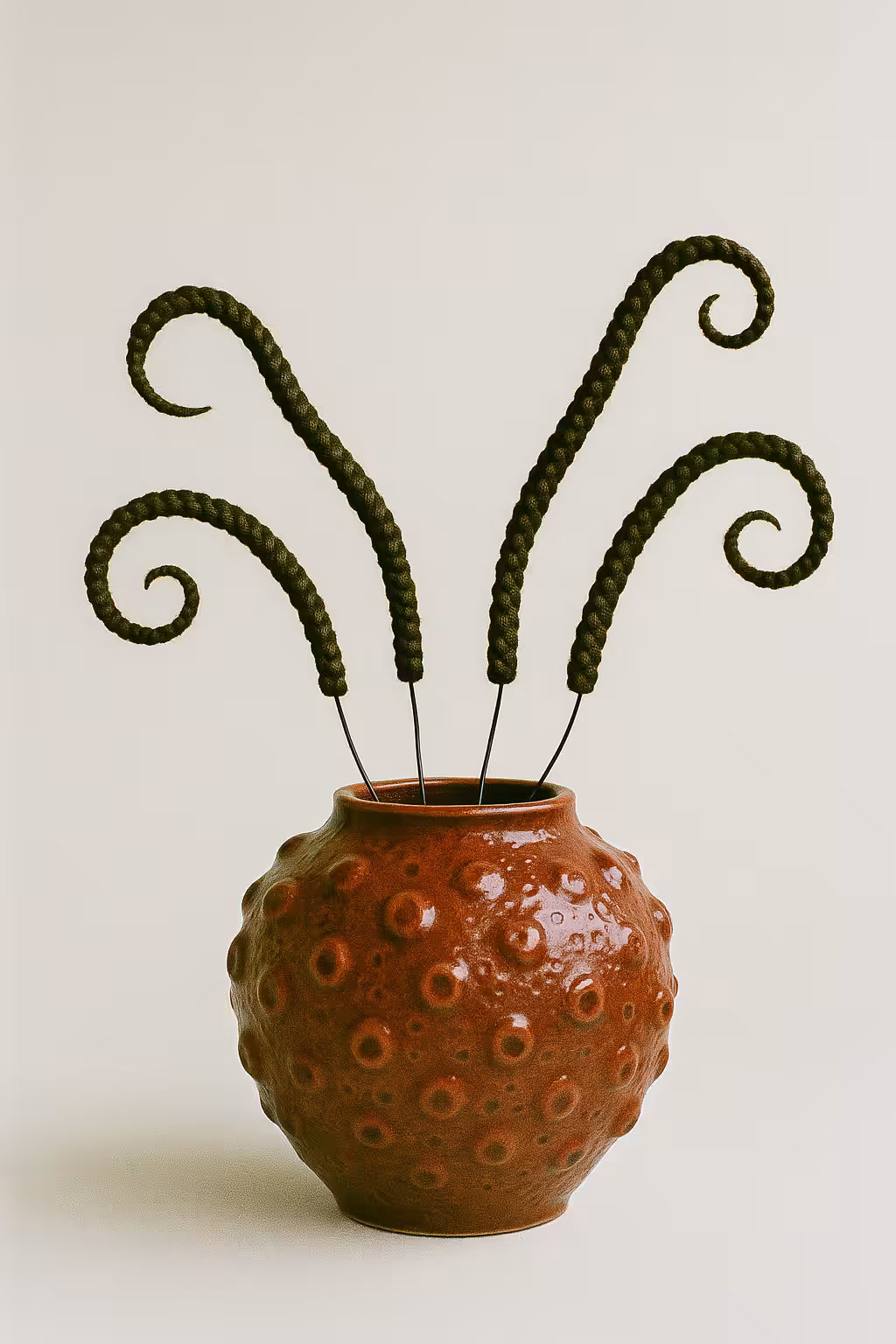 ceramic digital hair sculpture