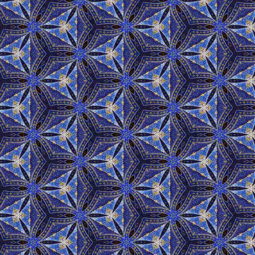 Sparkling Blue Triangles