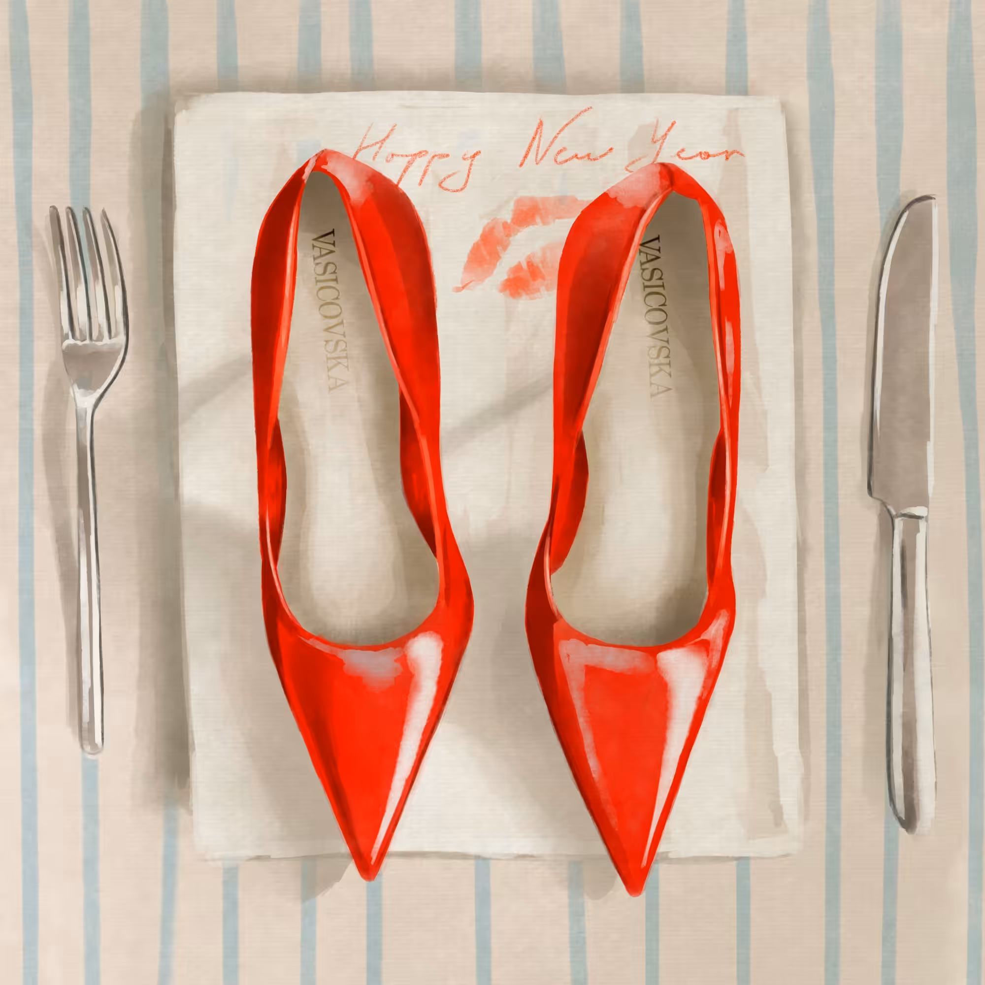 Her Red Shoes