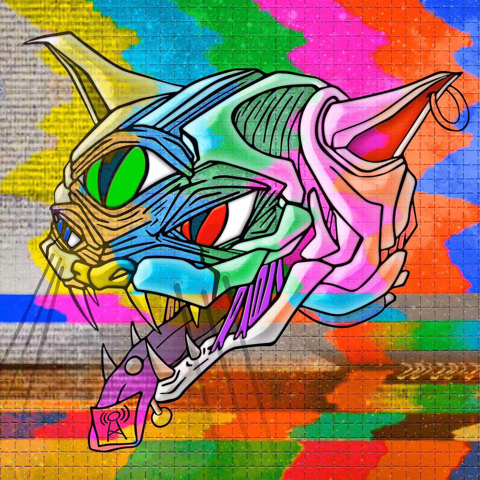 Cosmic Cat 26/33 Transmission Tripping 🐱✨ Limited Edition Collectibles by ViNNi KiNiKi
