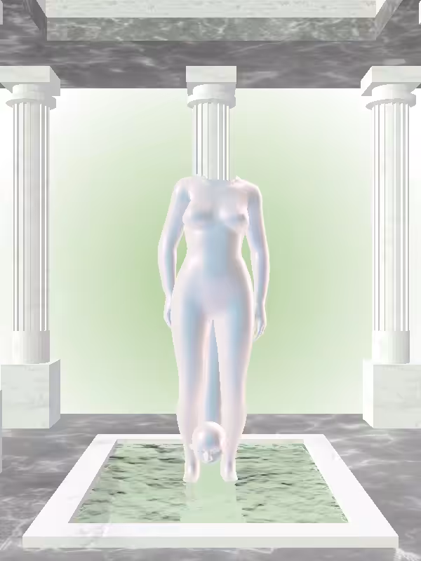 HeavenComputer: The Jumping Pastel Pearl Woman #2523
