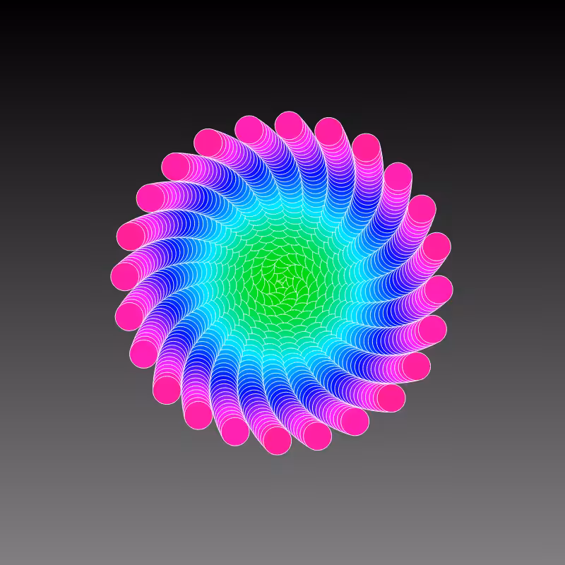 RAINBOW FLOWERS #21