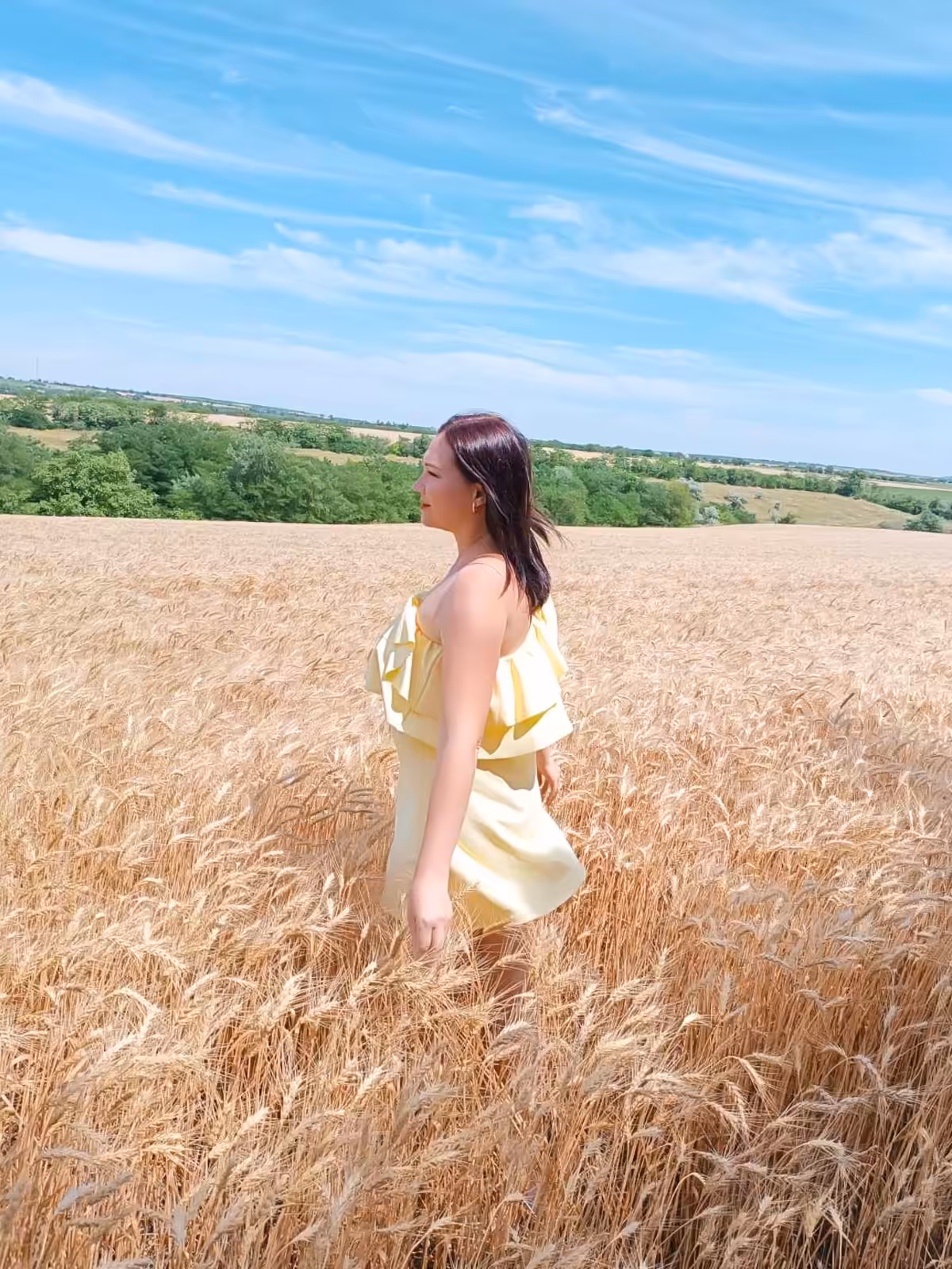 Me): Wheat field, girl, silence)