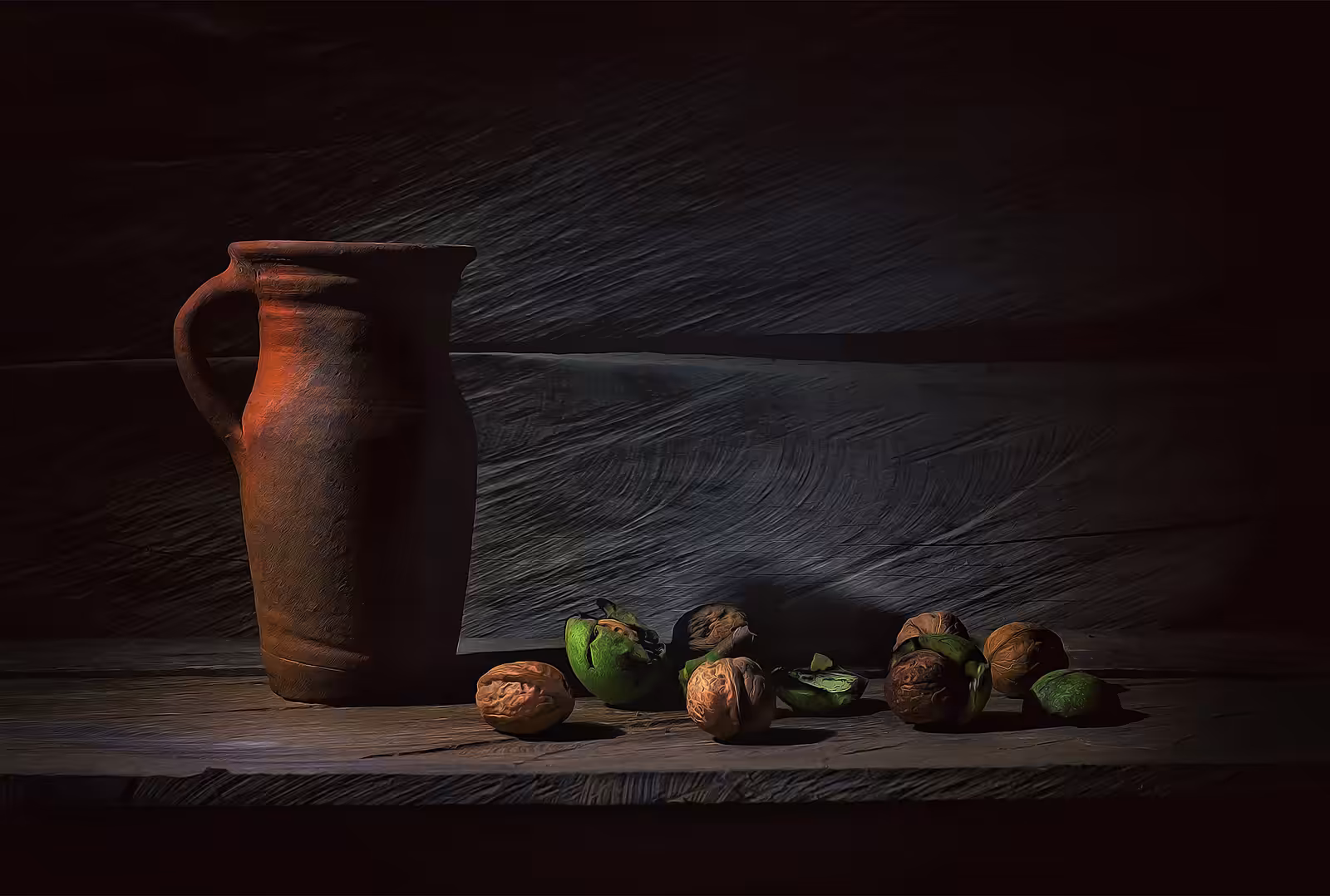 Fresh walnuts
