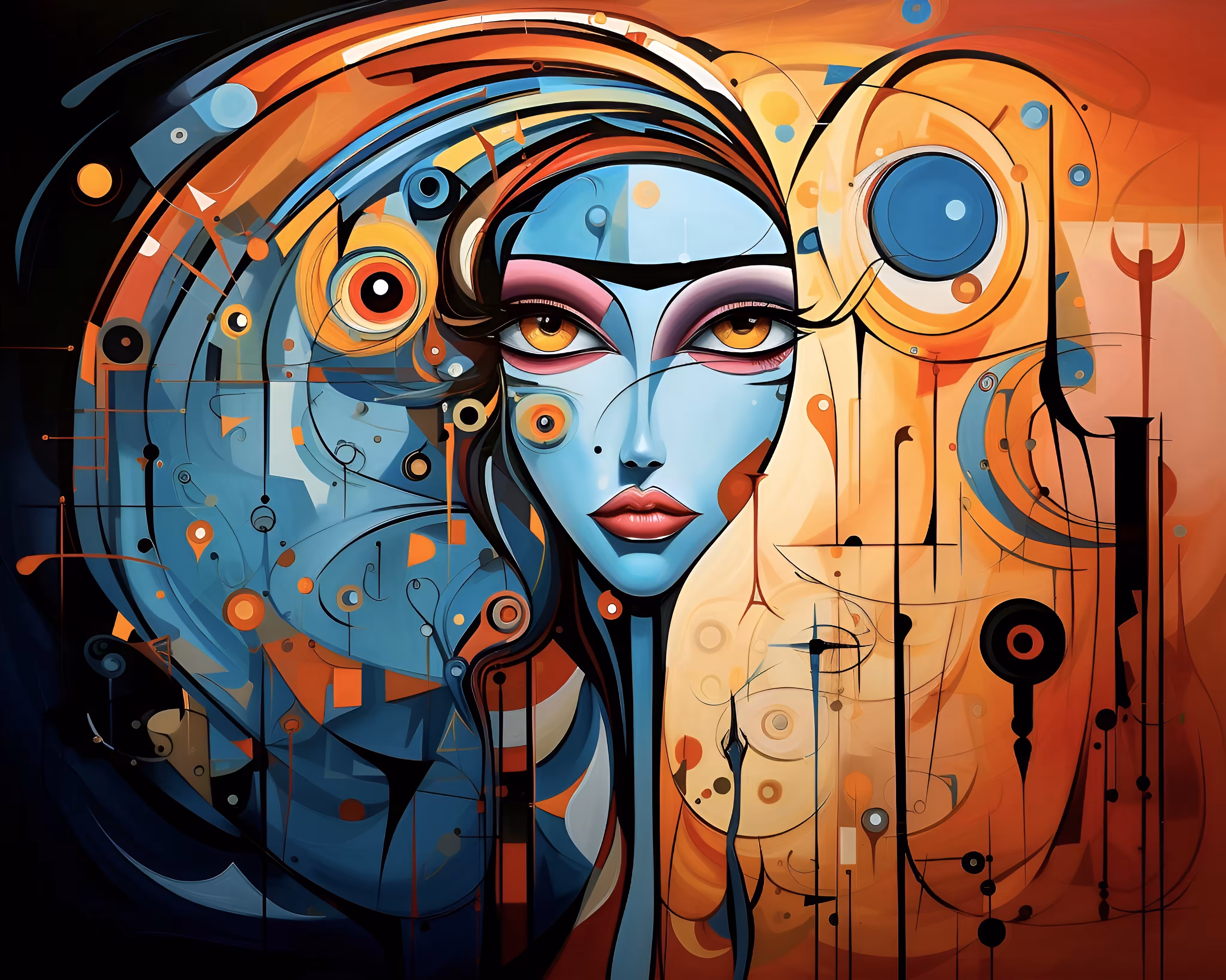 Blue face 