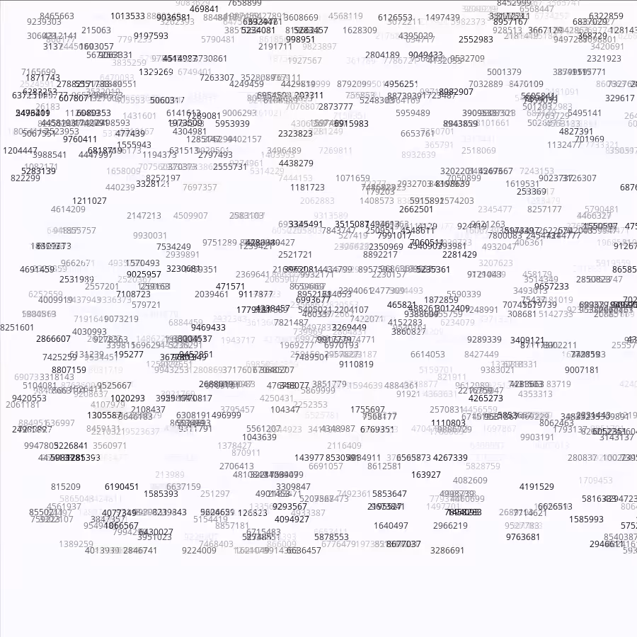 Painting by Random Prime Numbers #54