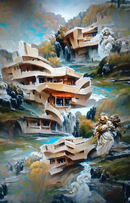 Fallingwater by Frank Lloyd Rubens