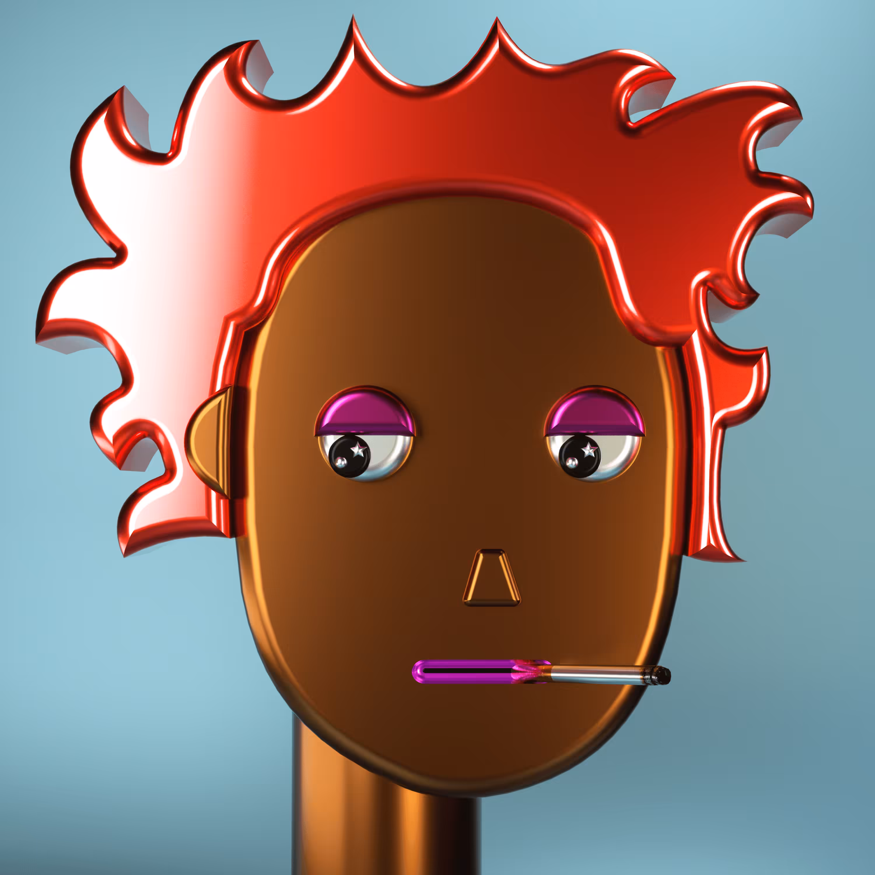 3D Chrome Punk #0833