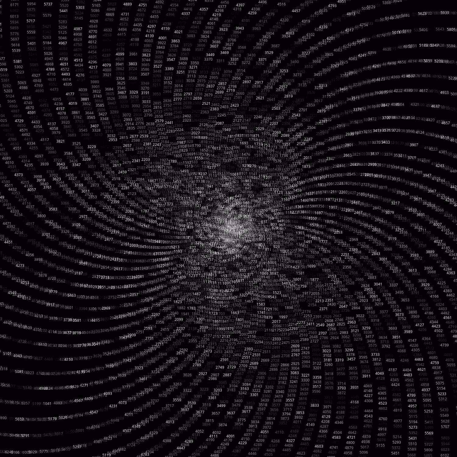 Polar Plot of Numbers #348
