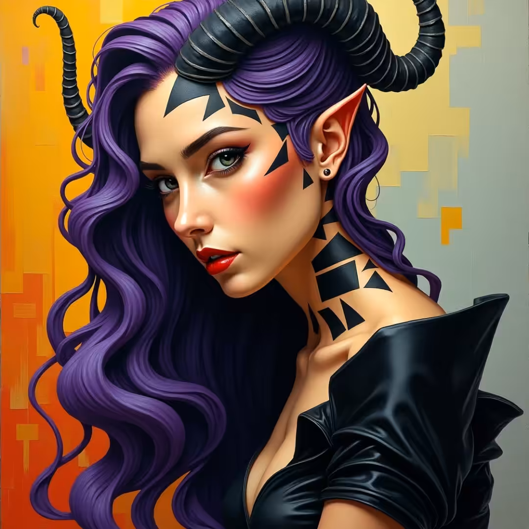 The Happy Valley: horned girl001