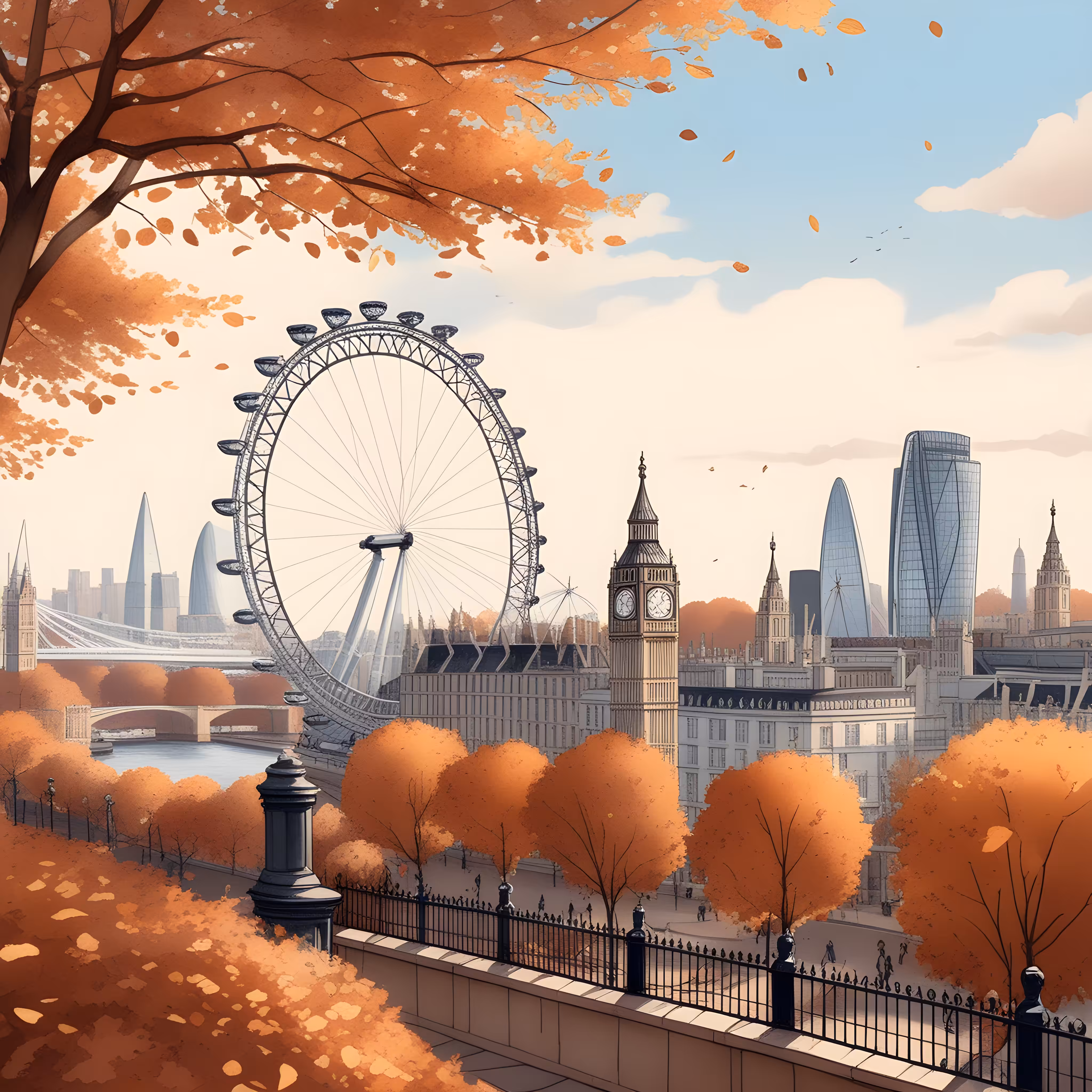 London-Eye, Big Ben, Cheese Grater