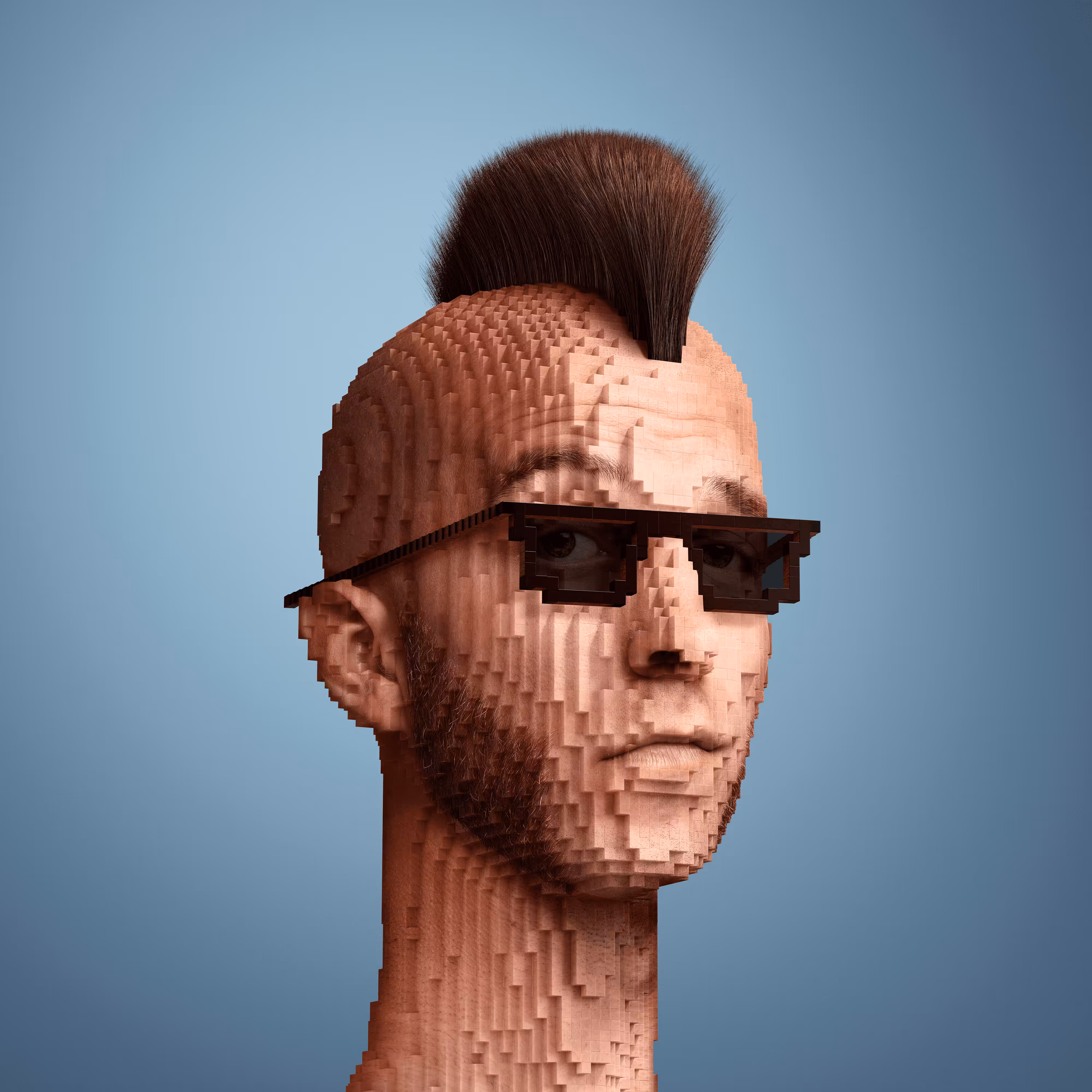 Block Head Punk 015