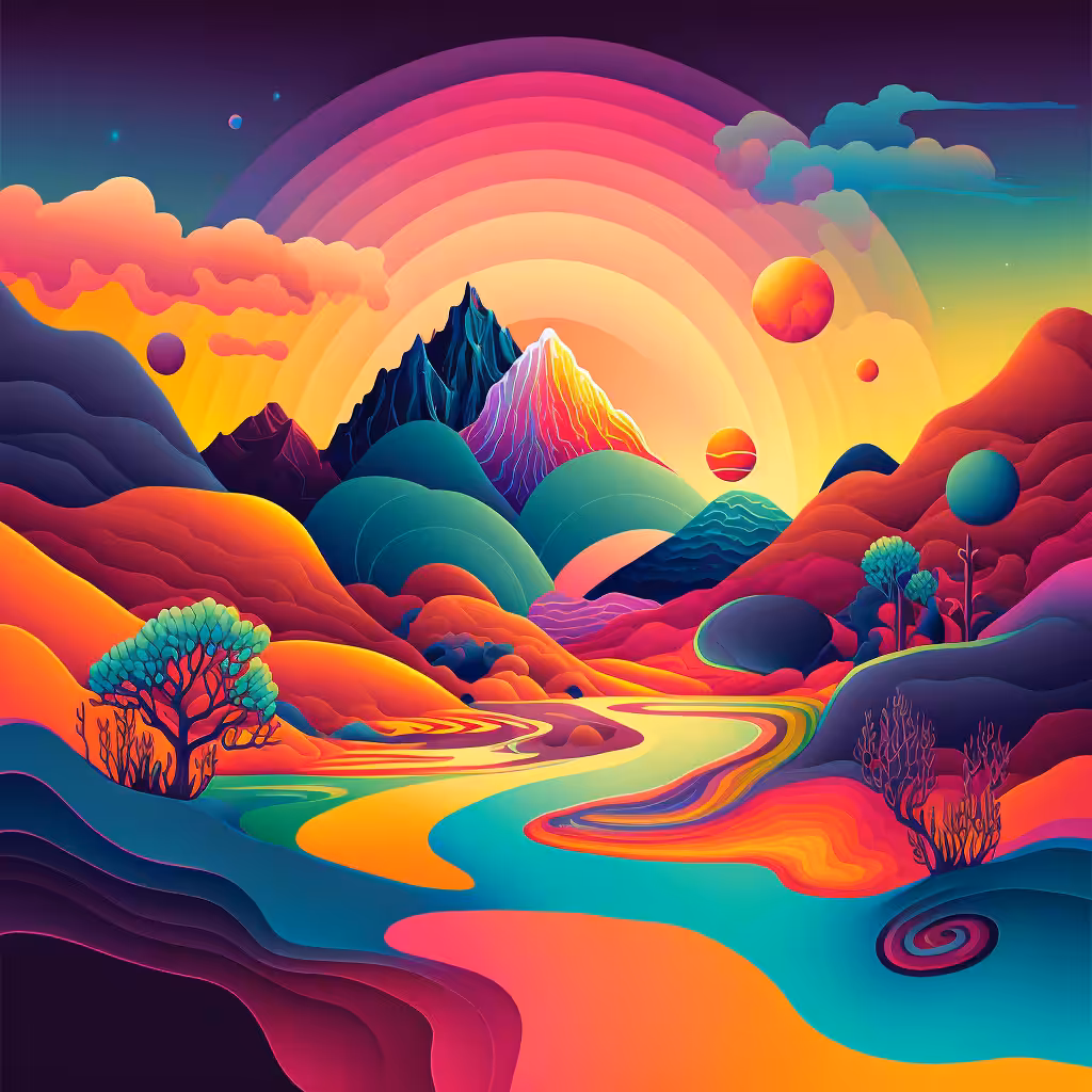 Psychedelic Landscape #92