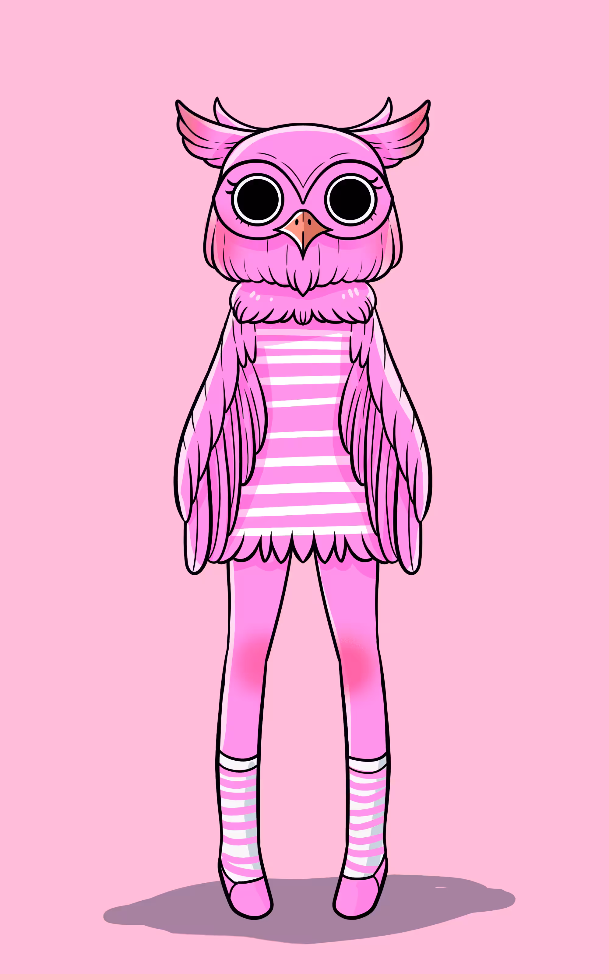 OWL TOWN #054 sweety pinky girl
