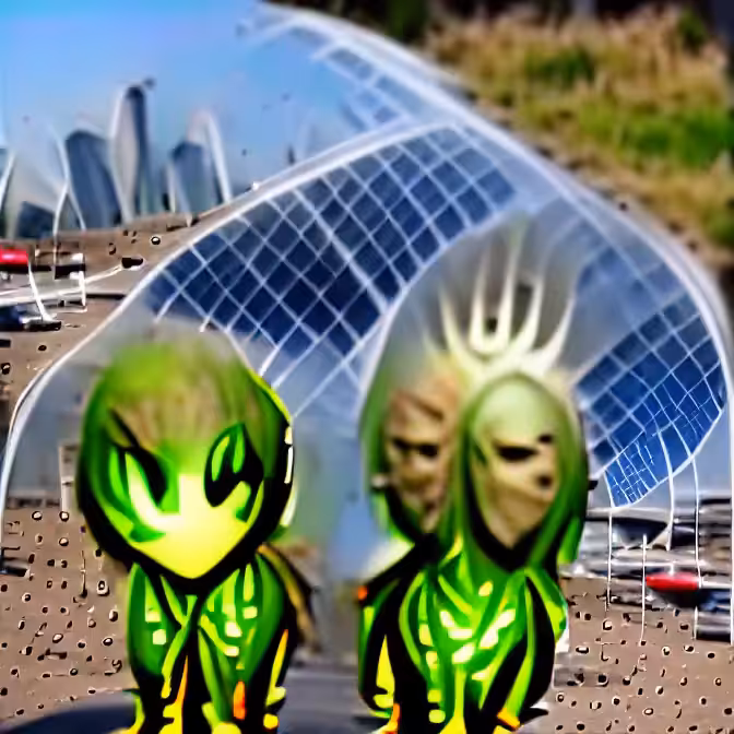 Solarpunk Aliens