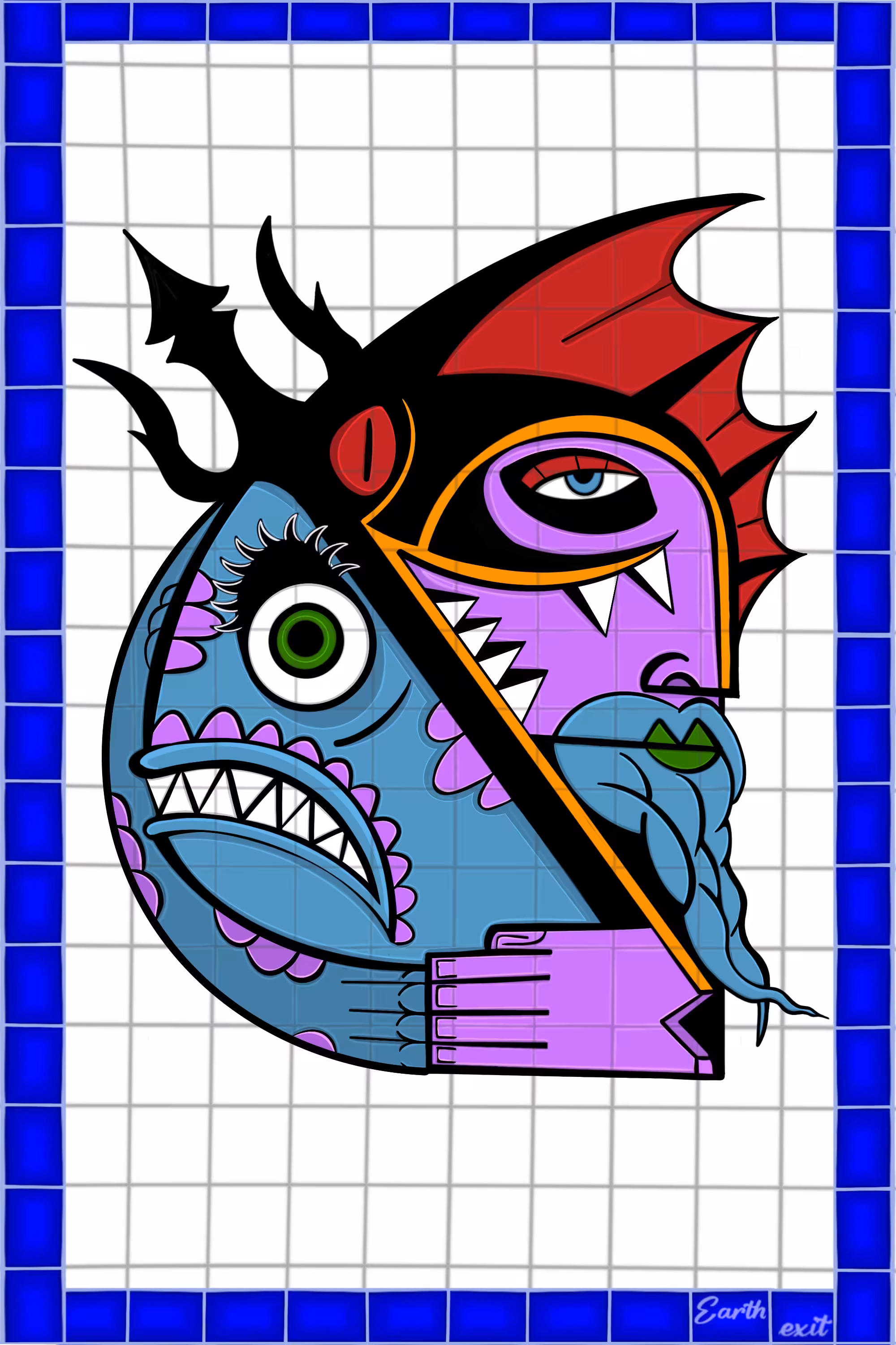 The Cubist Dreams: Neptune and the Fish