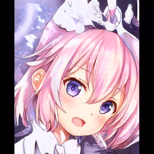 pink hair girl