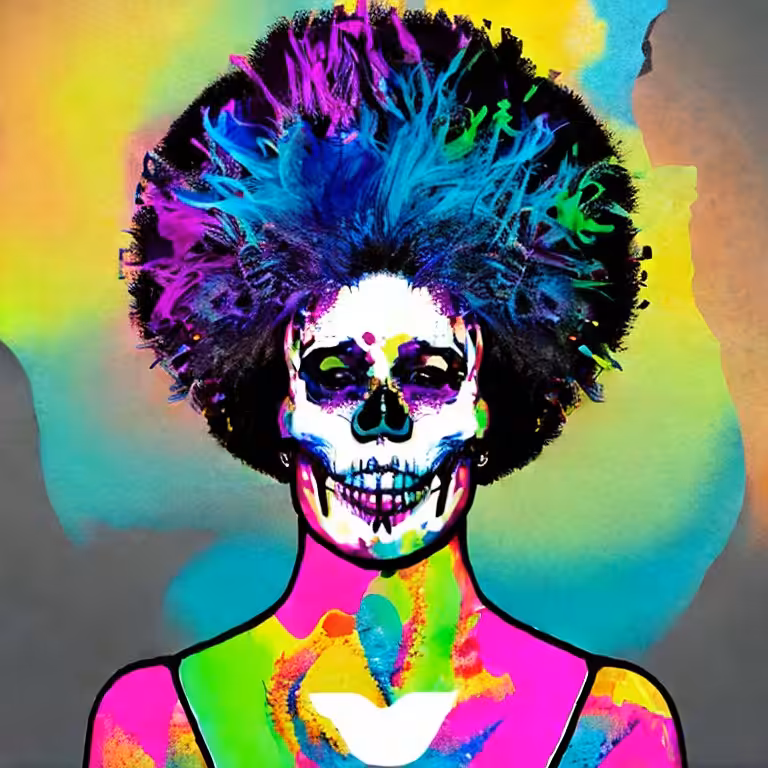 Cotton Candy Skull #94