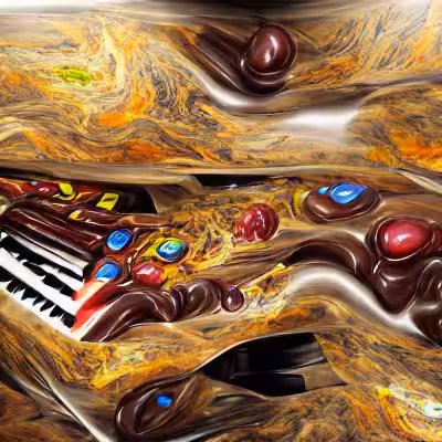 Melting Chocolate Piano Candy