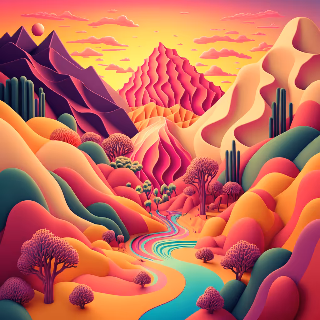 Psychedelic Landscape #57
