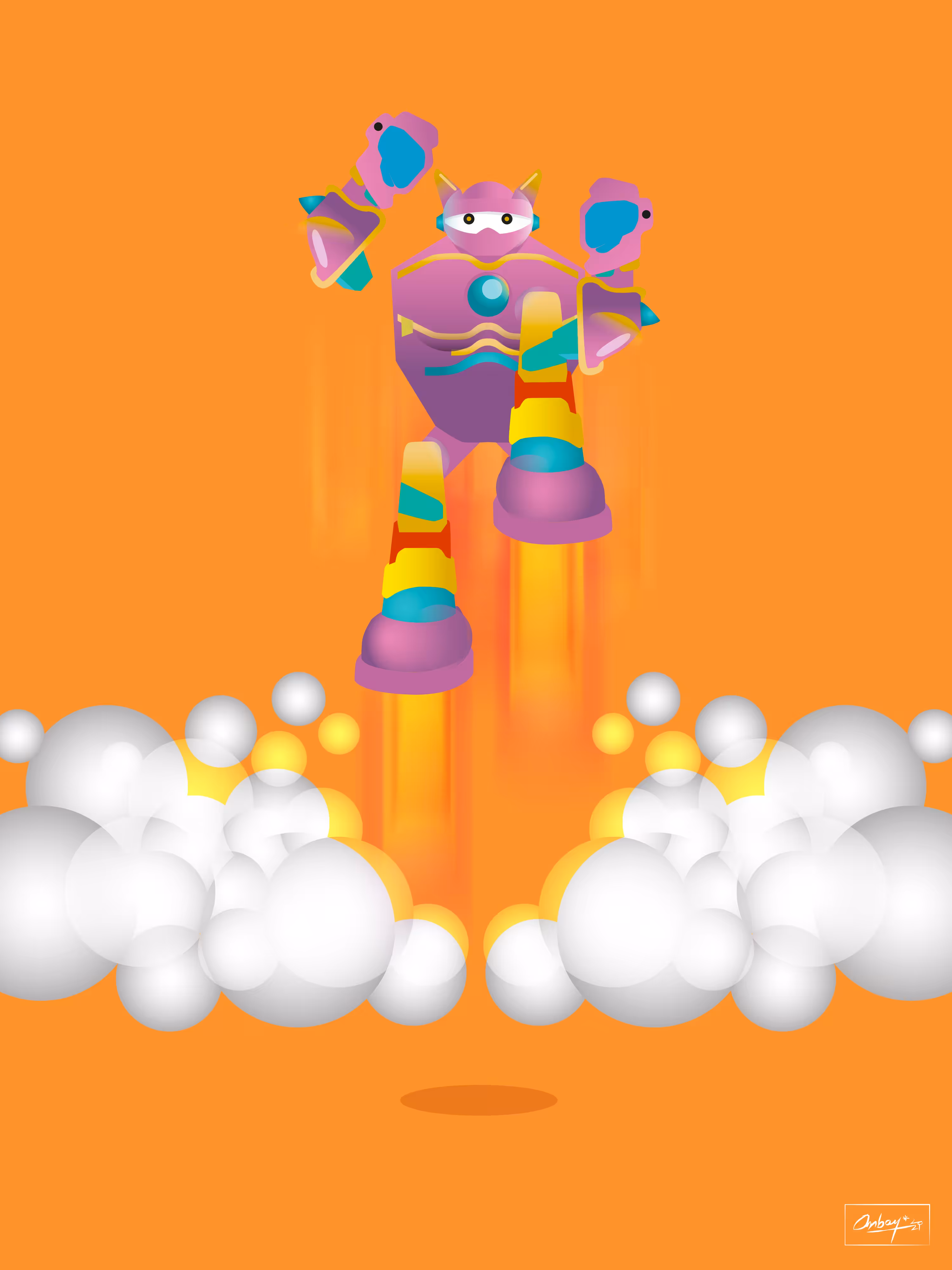 JUMP! PINK ROBOT