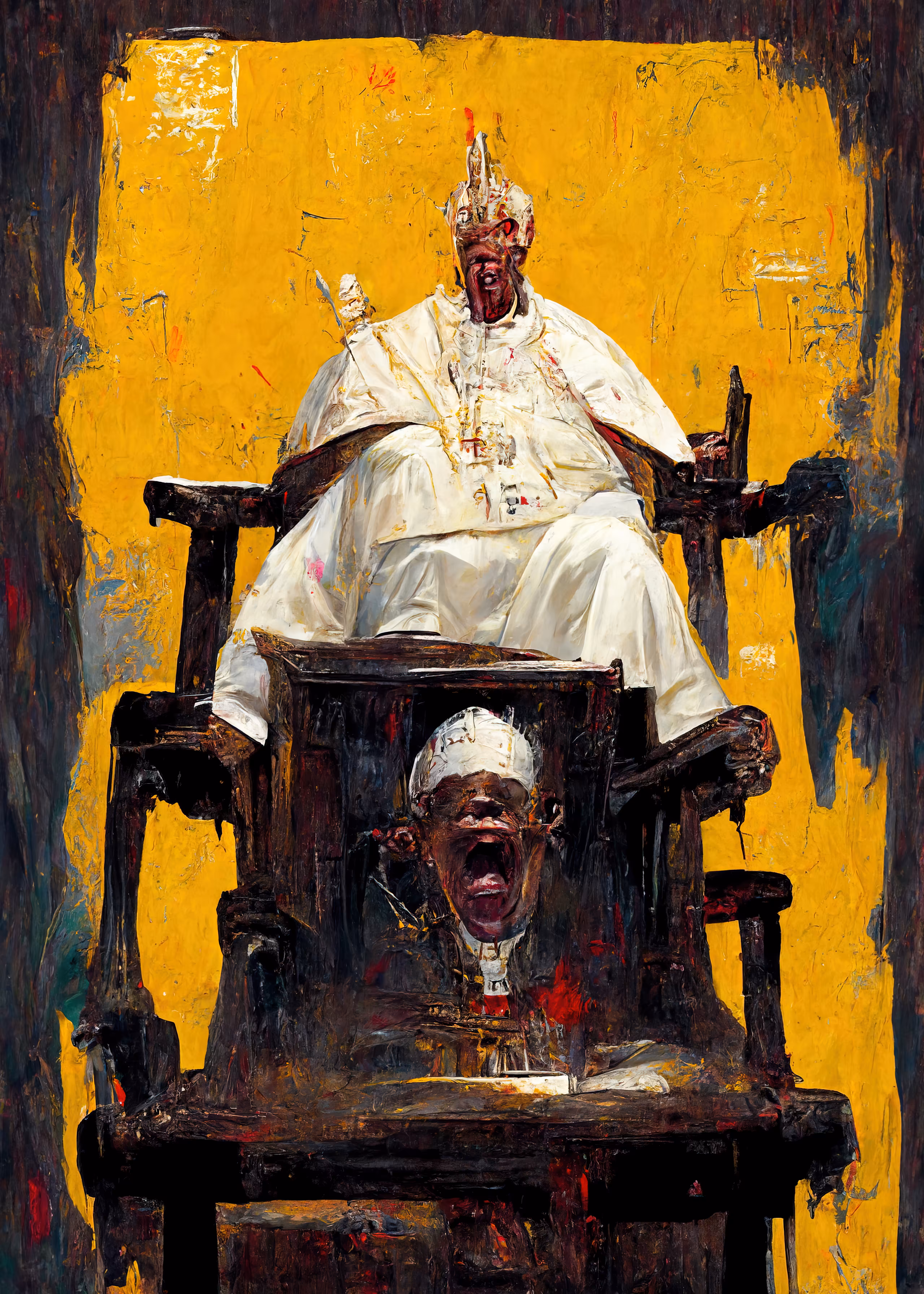 Screaming Pope on a High Chair