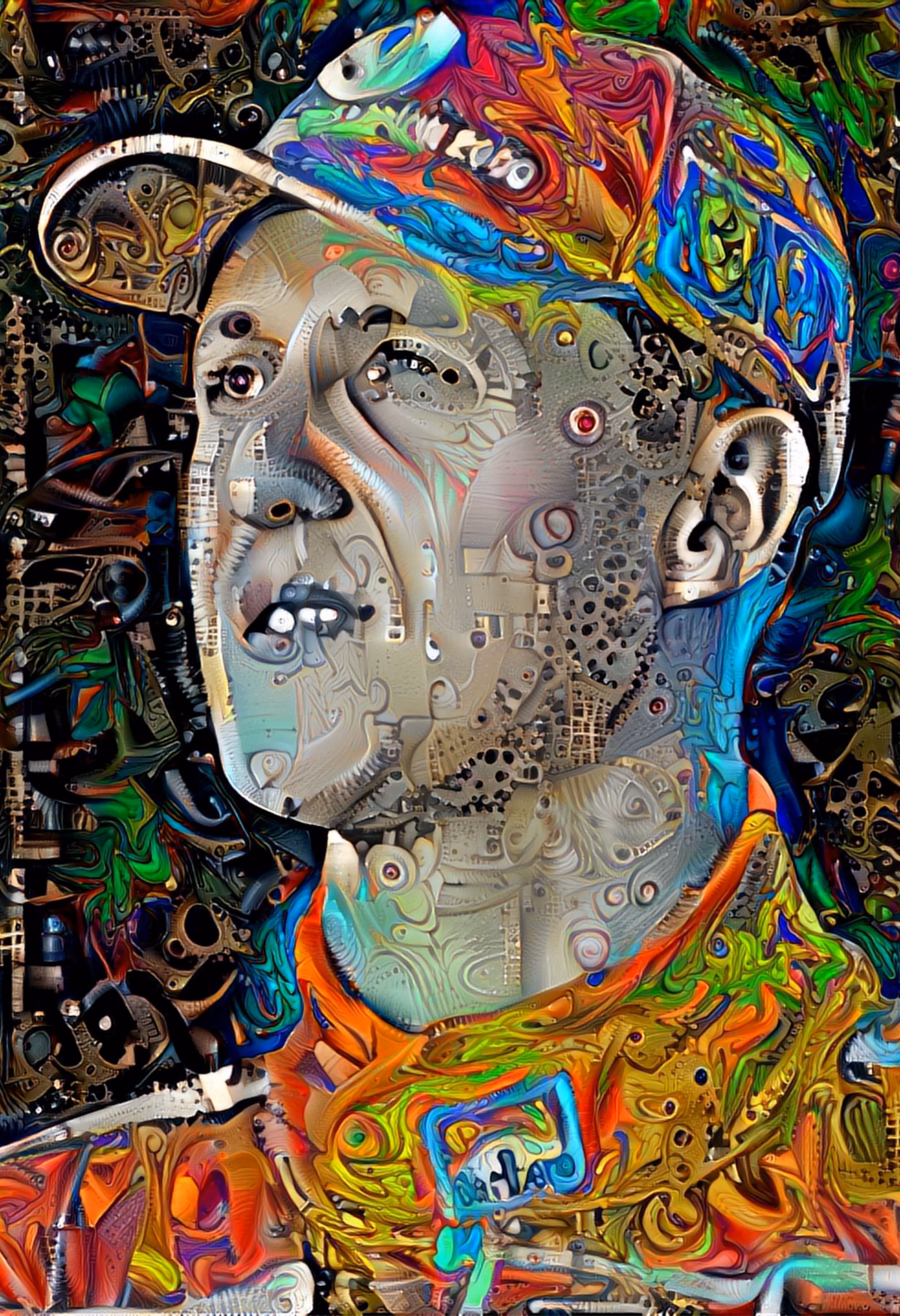 Psychedelic Portrait Michael Schumacher
