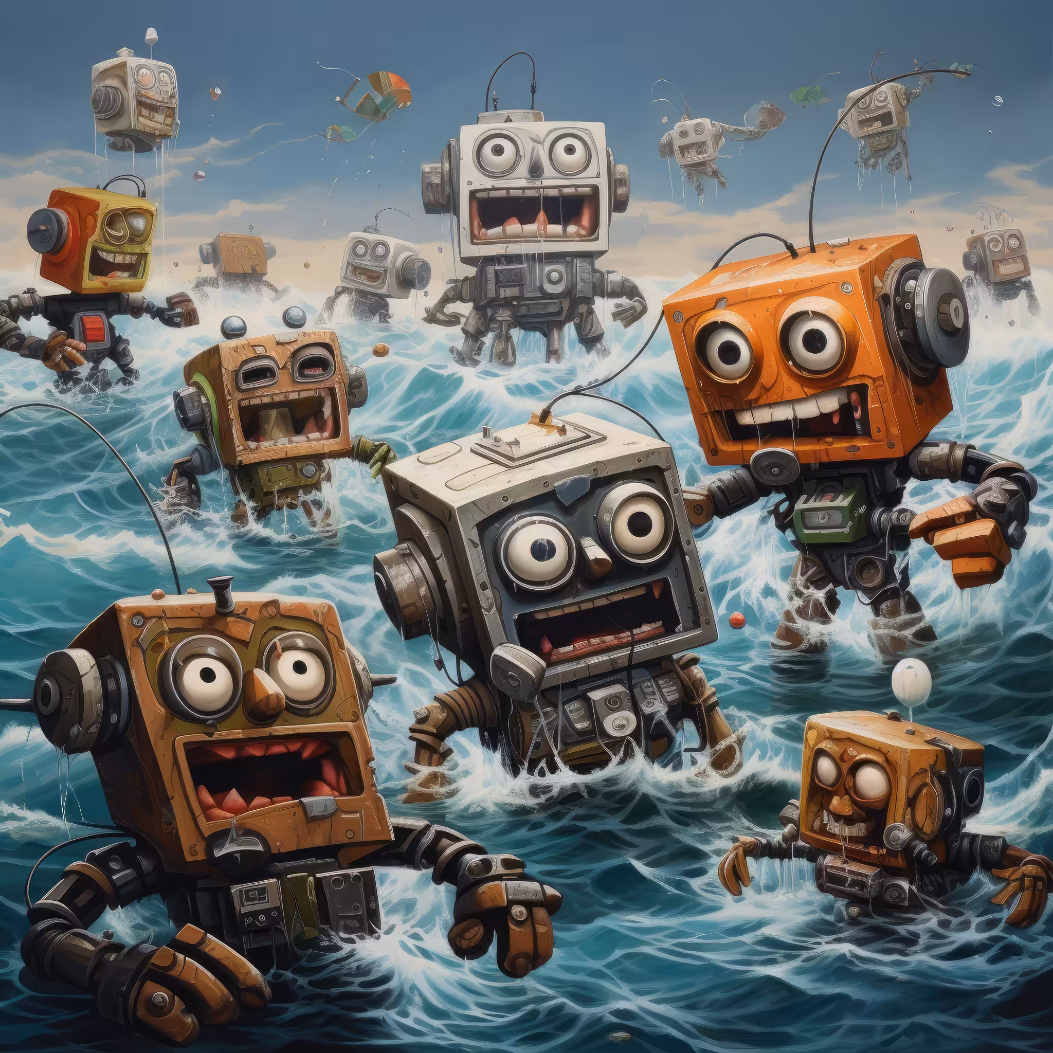Robot Beach Party