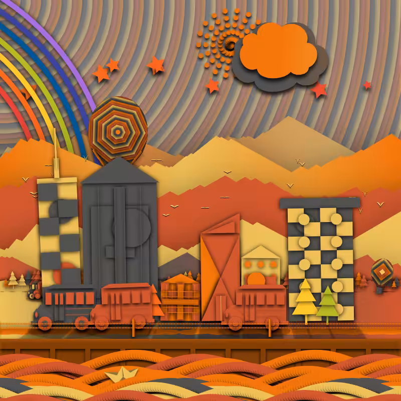 Paper Art 2.5D #131