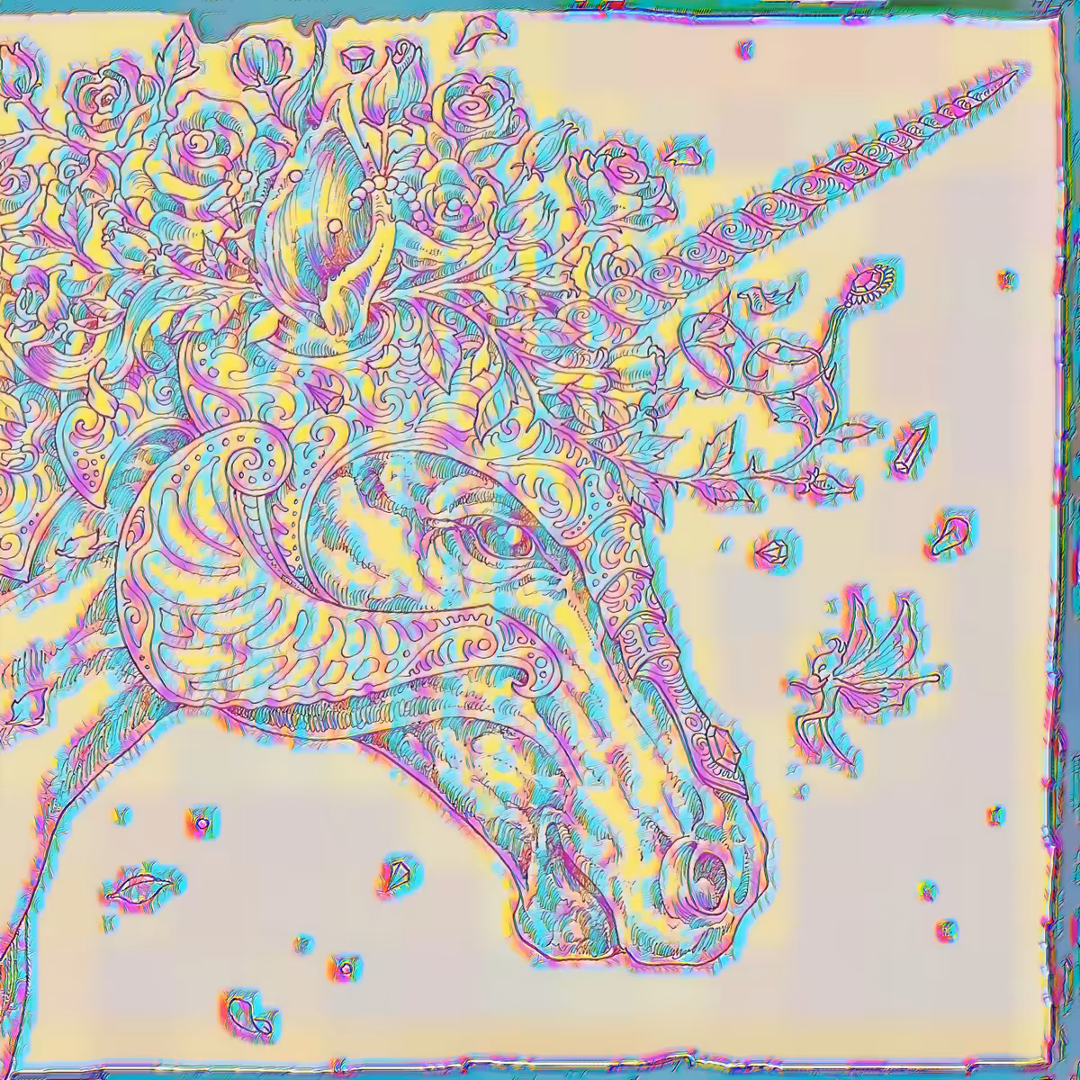 Digital painting "Unicorn"