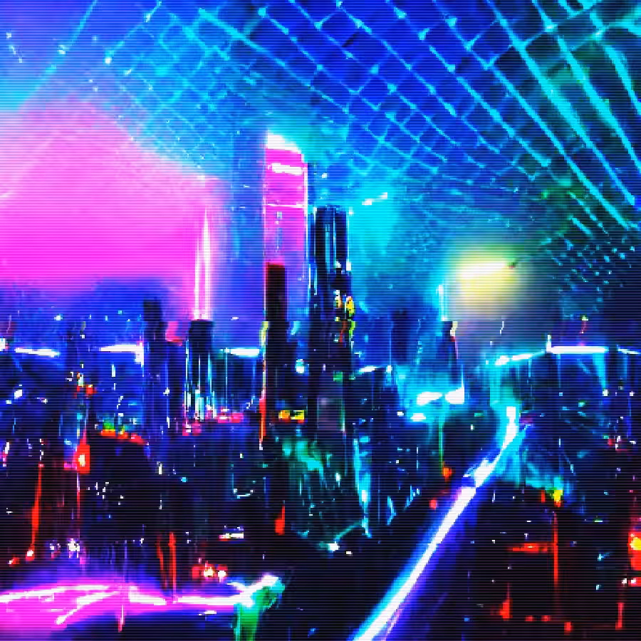 Cyberpunk neon night