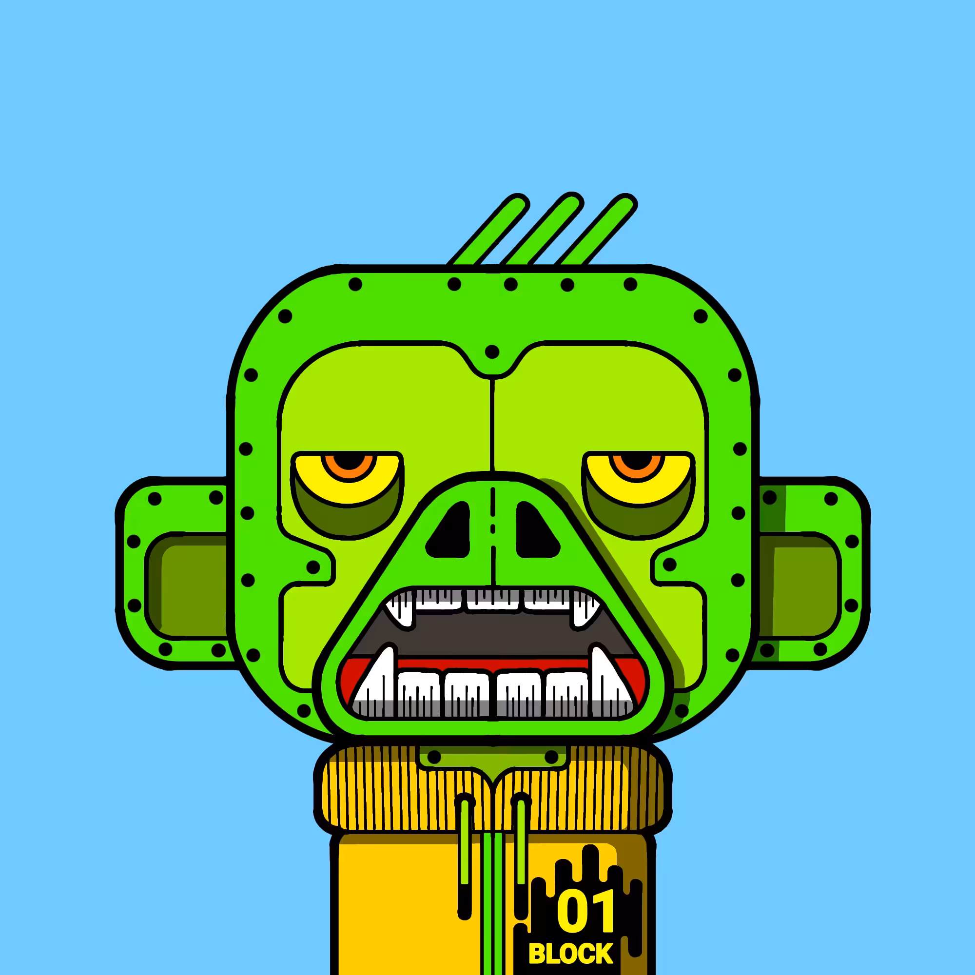 monkey block #001