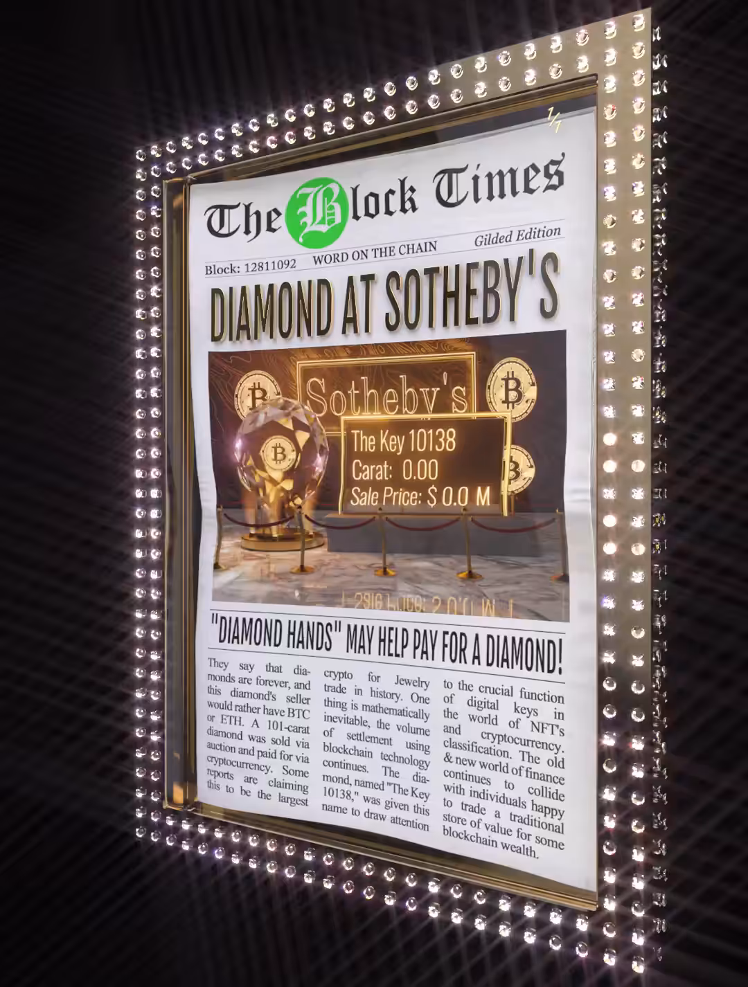 Meme Moon Mission: Diamond At Sotheby's | Gilded