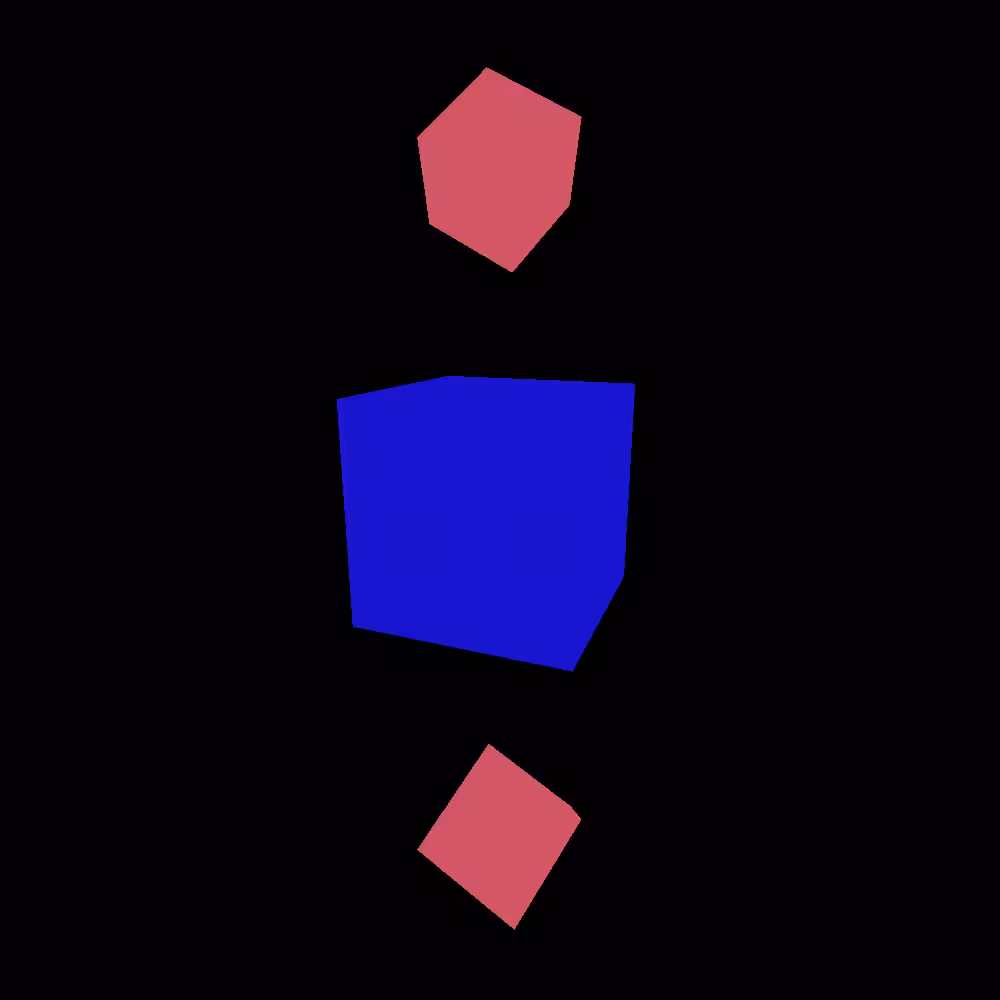 Spinning Cubes - 3D #1