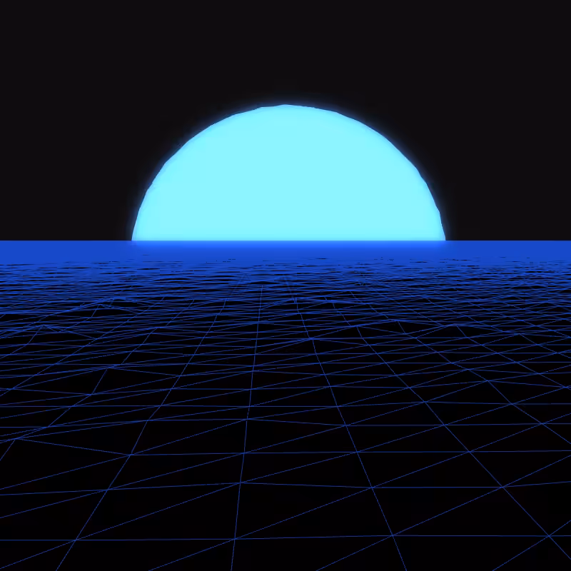 Generative Retrowave Field #115