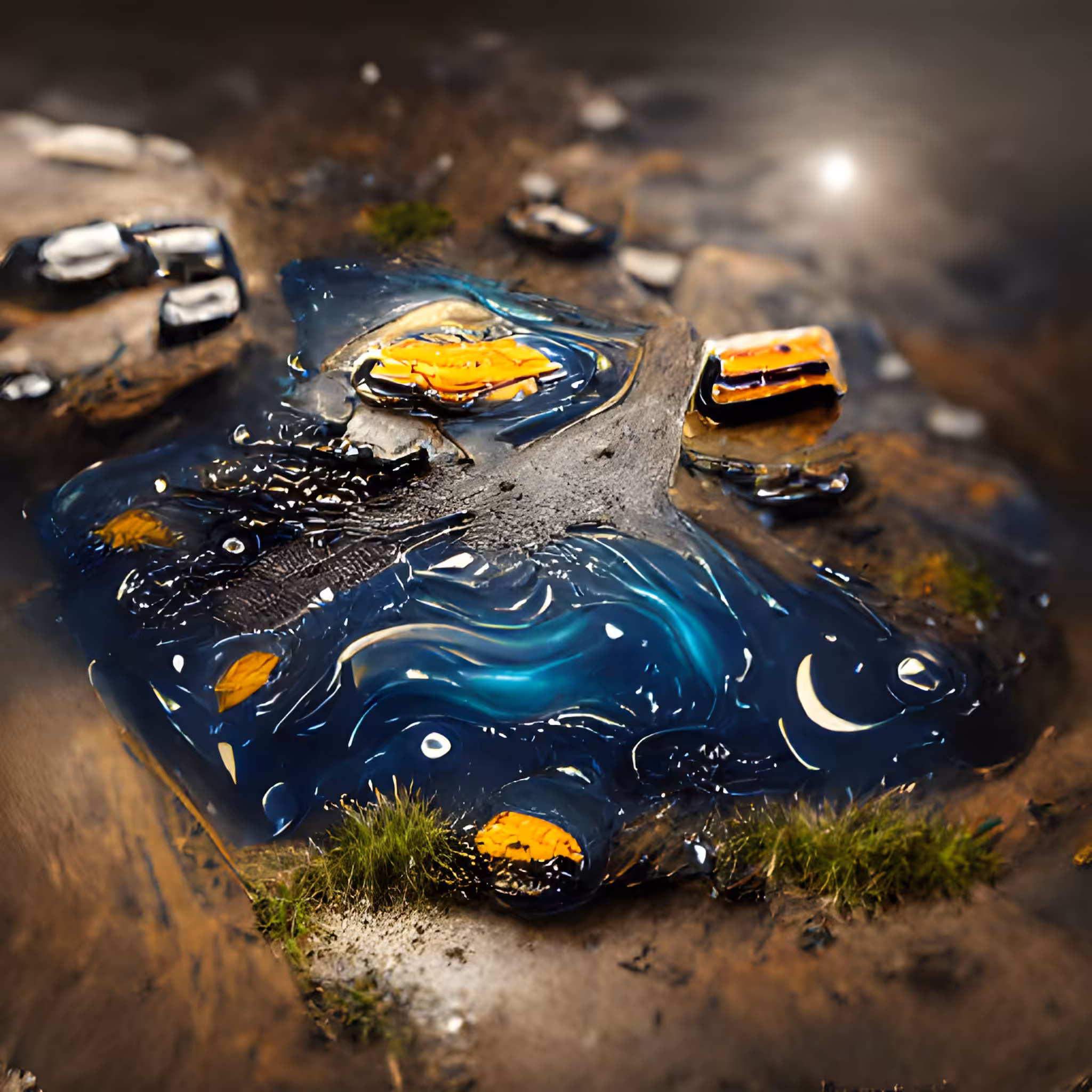 Pools of Starry Night #01