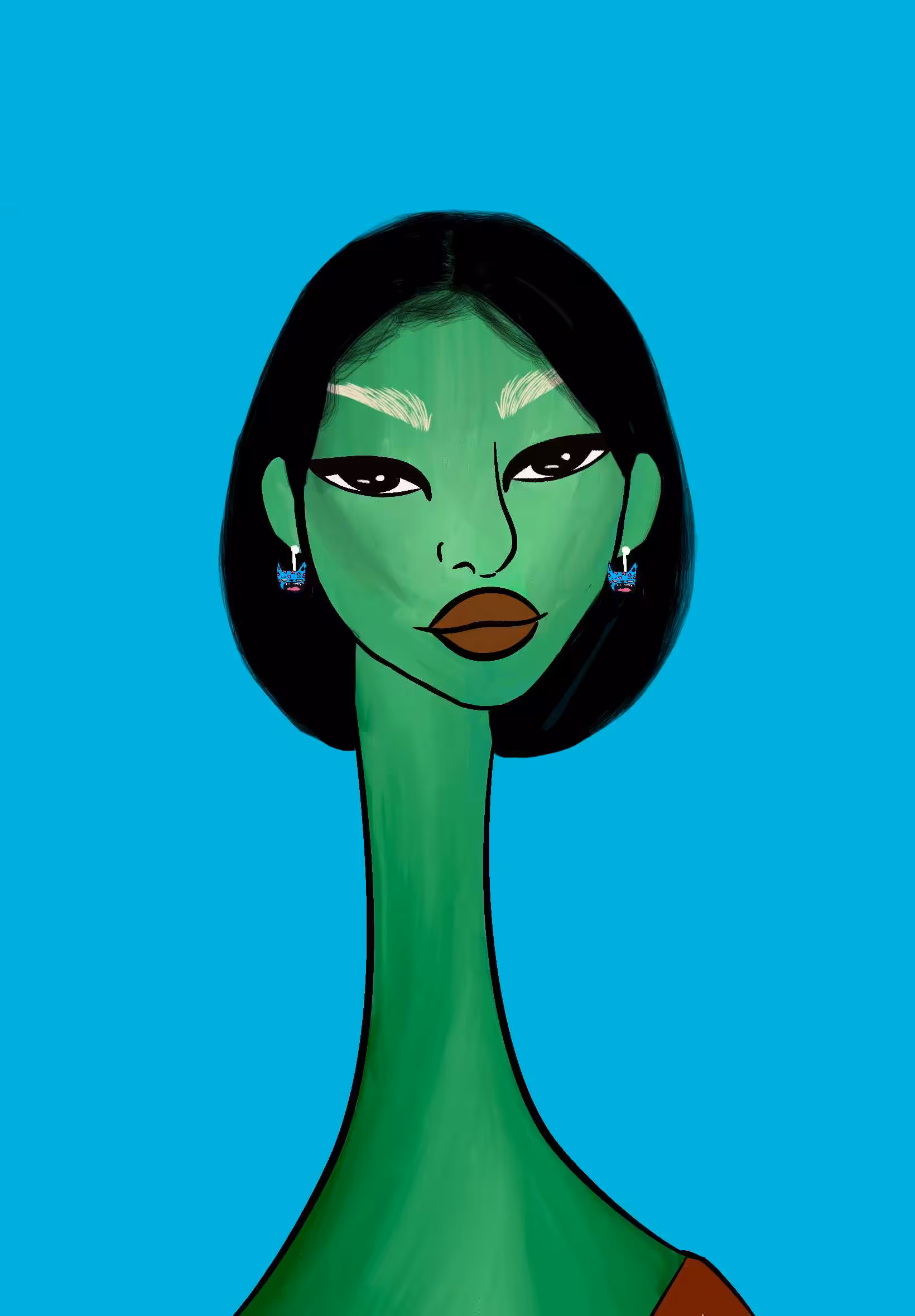 Long Neckie Ladies: Long Neckie Lady #2229
