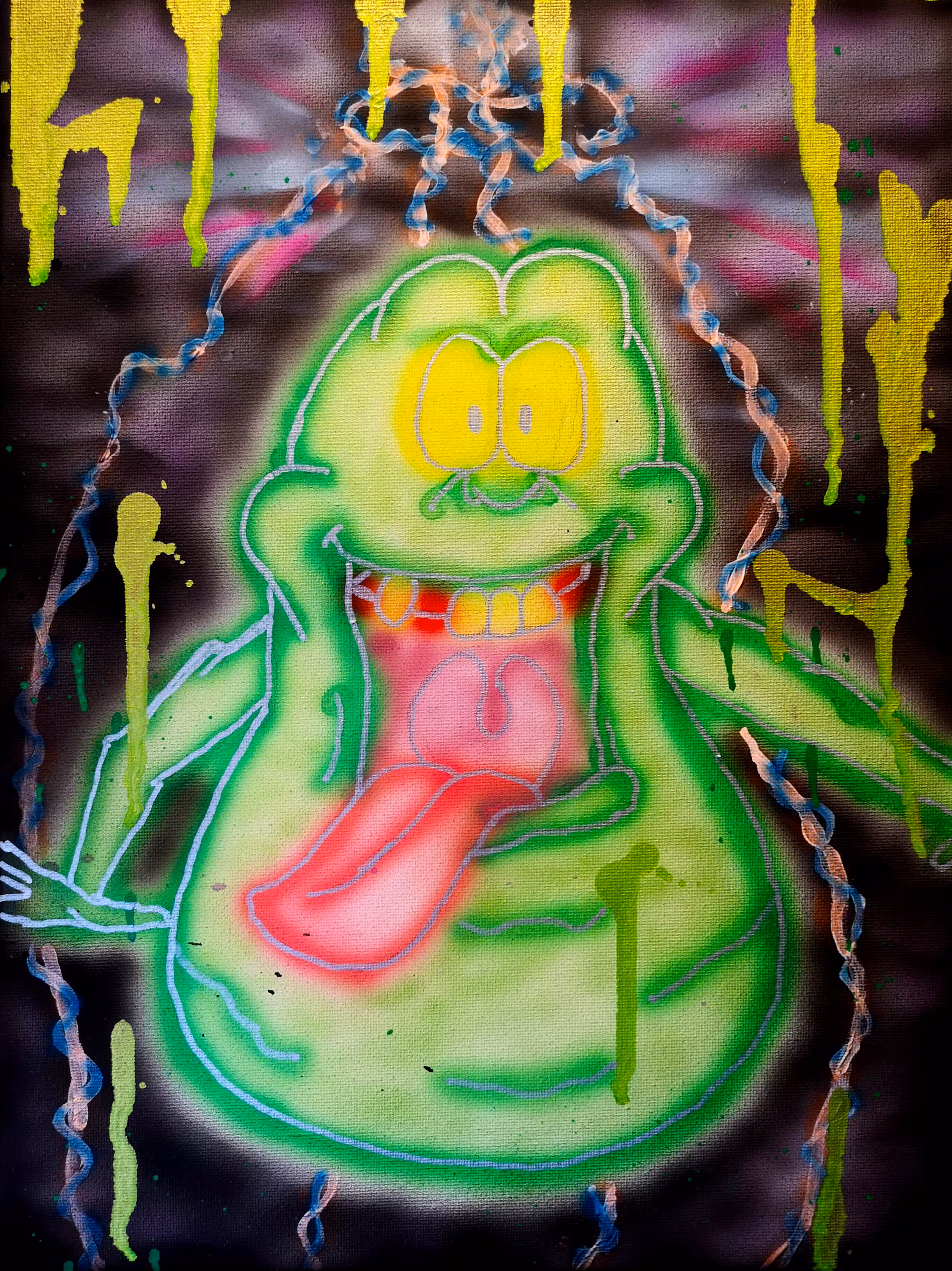 Neon Slimer Ghostbusters
