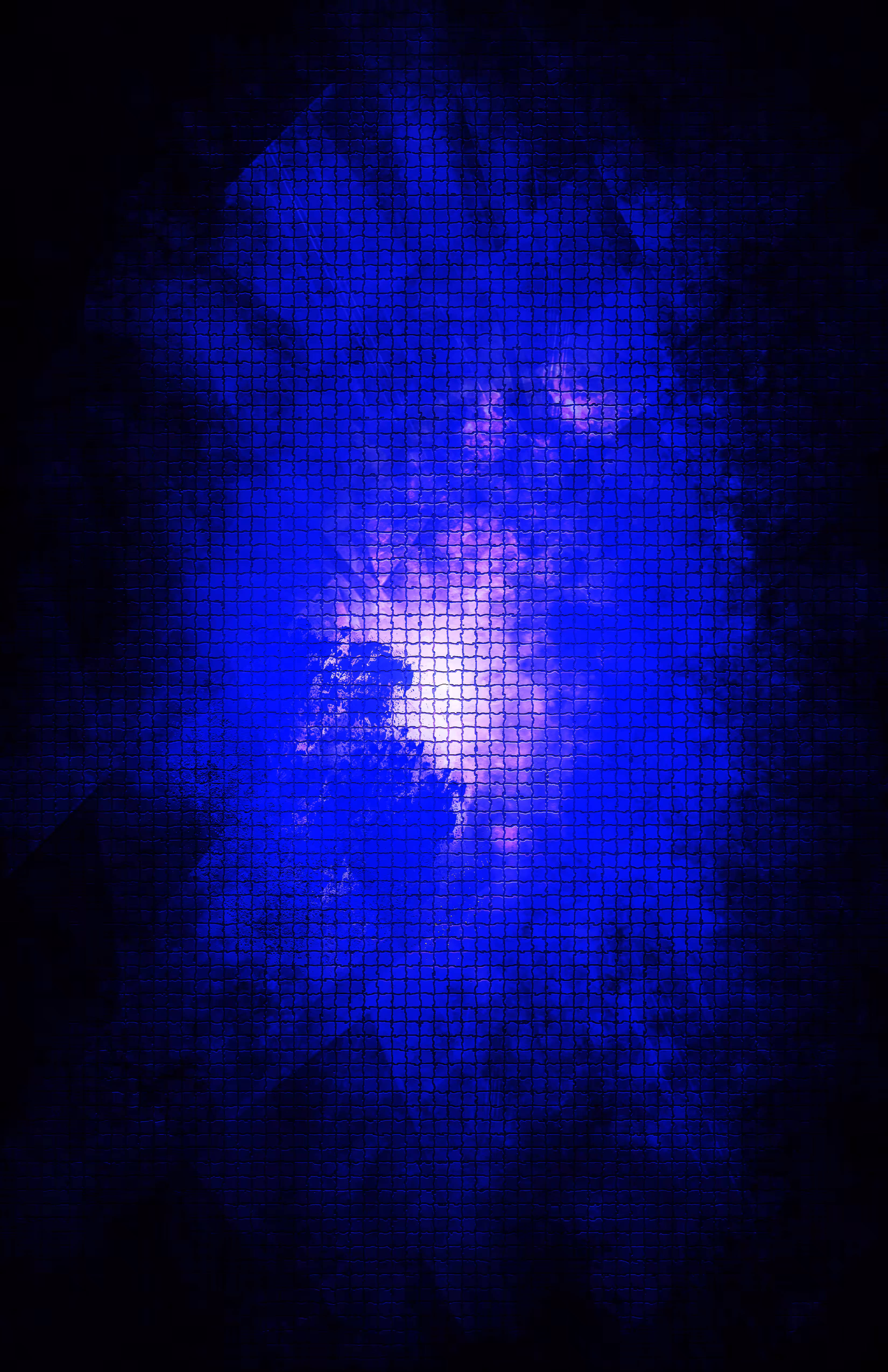 DR0P5 0F L1GH7 4L0NG 7H3 D1G174L P47H: Shiny blue hole