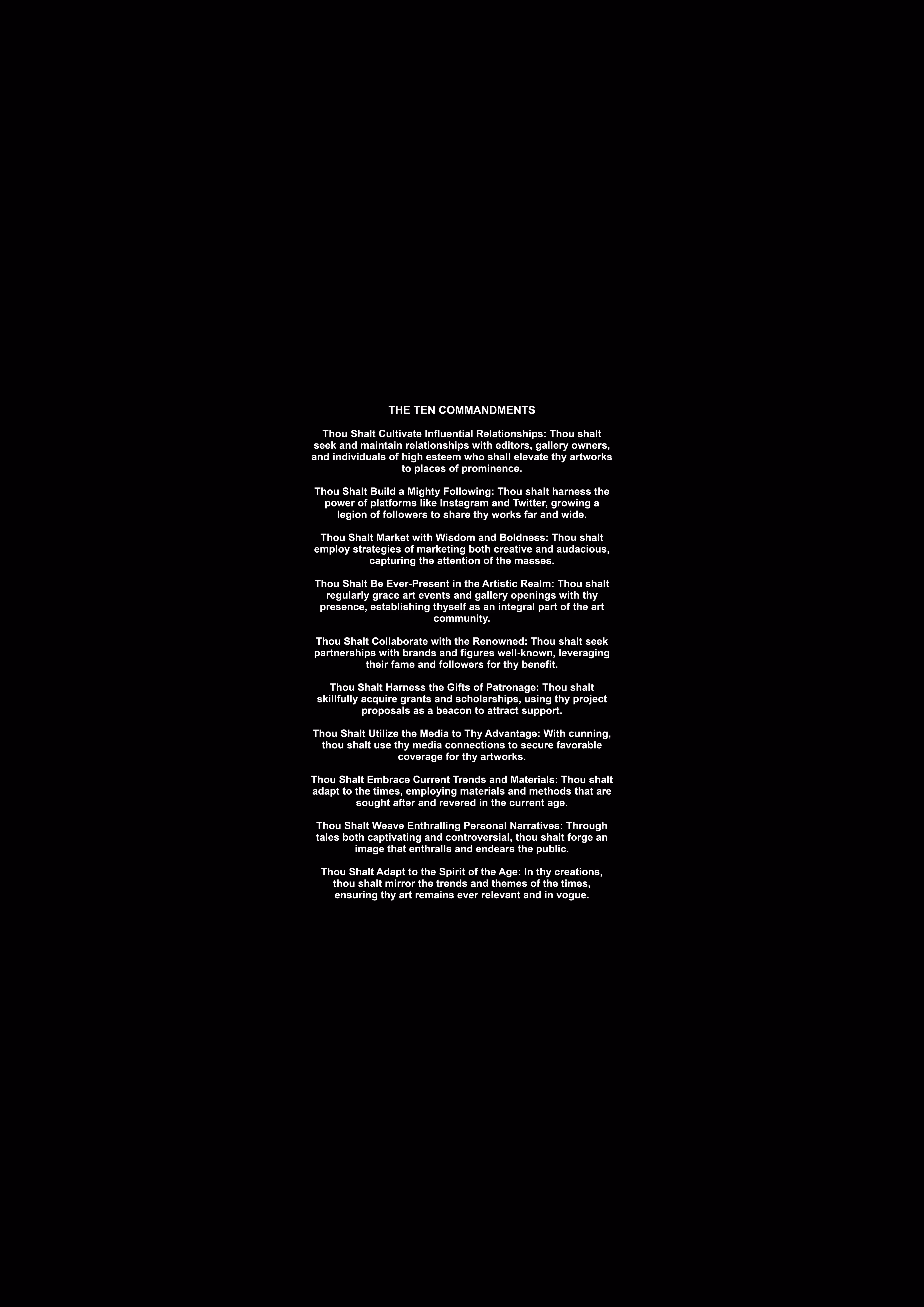 THE TEN COMMANDMENTS