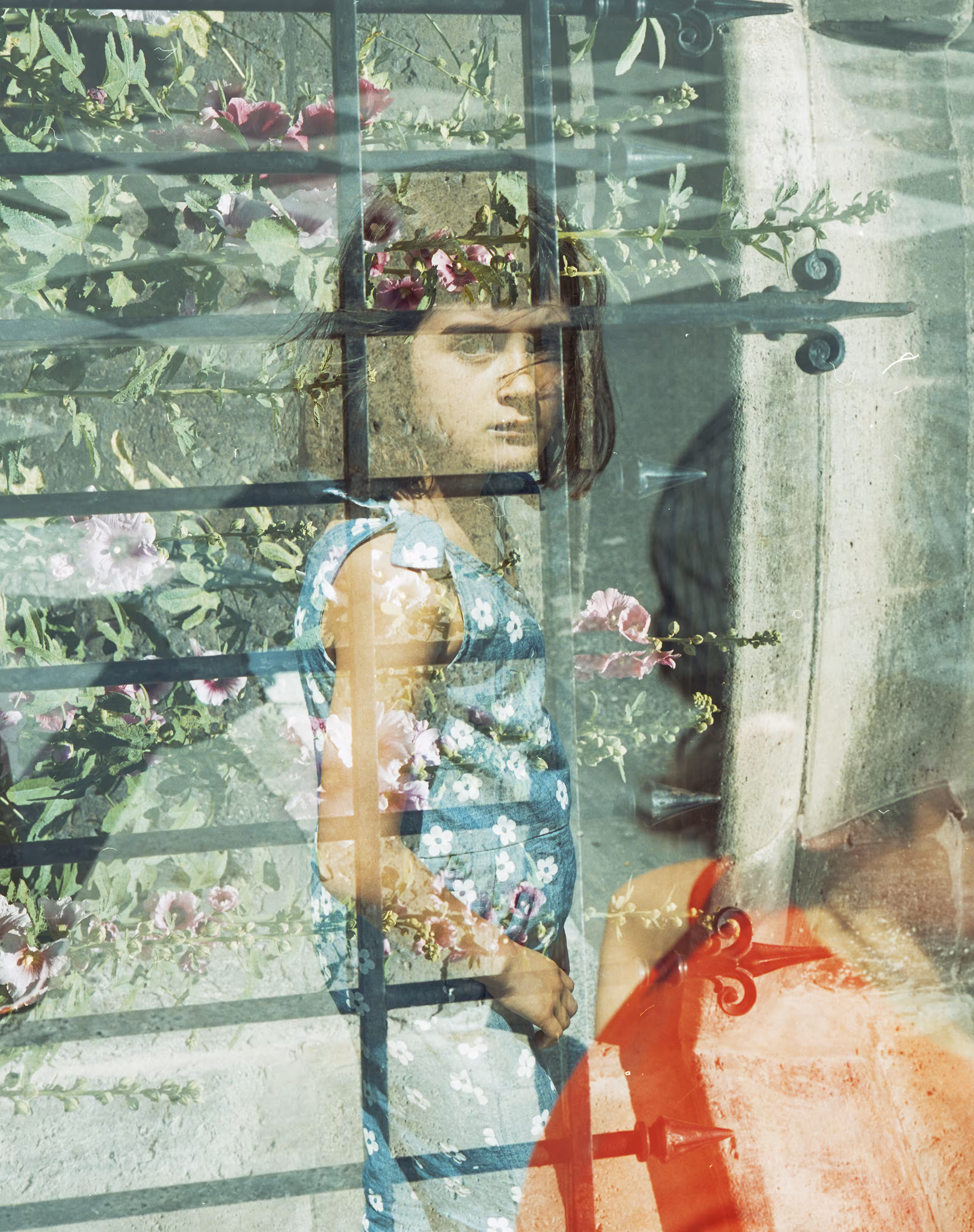Pia with flowers