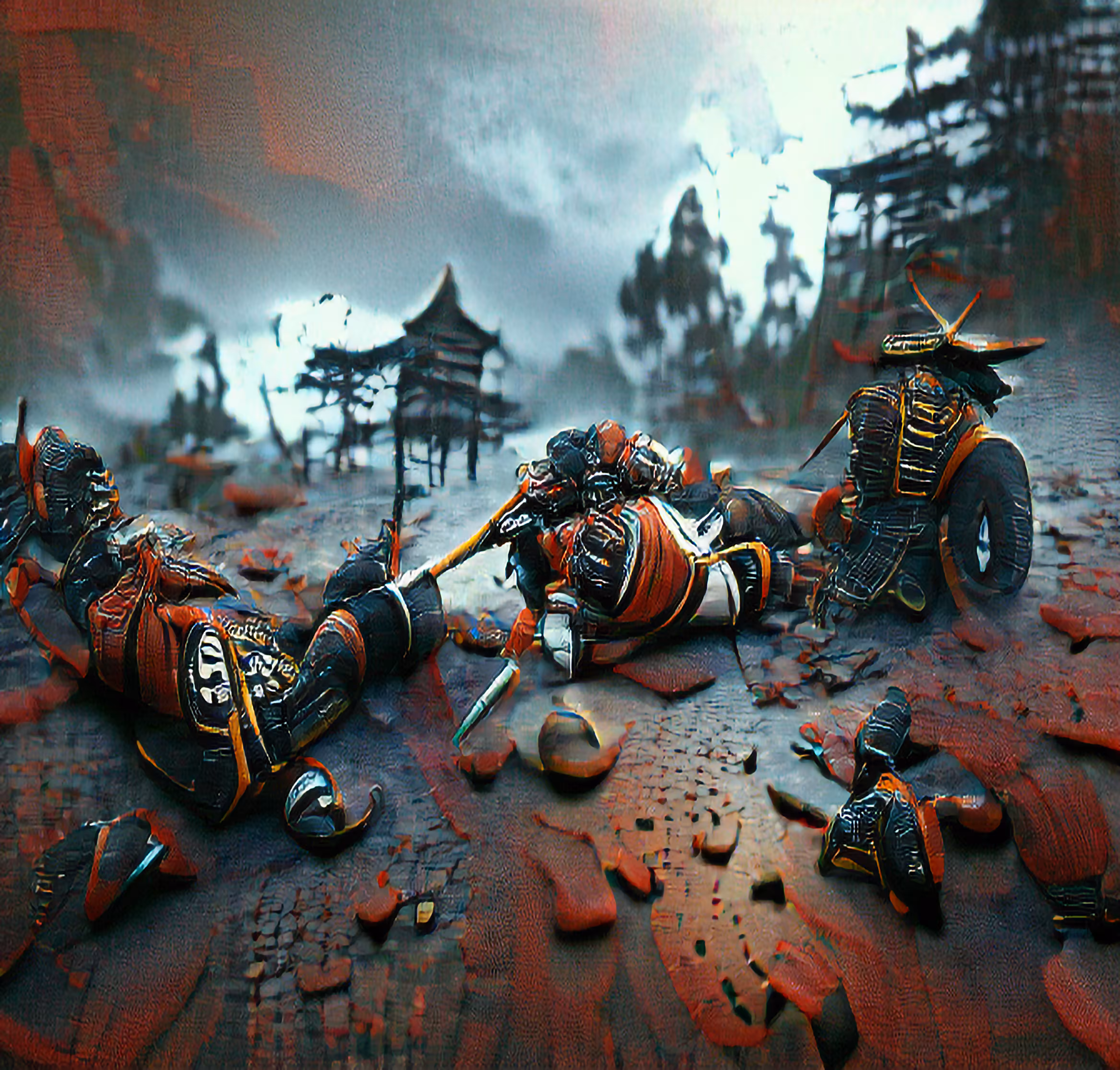 The end of the battle in Sekigahara