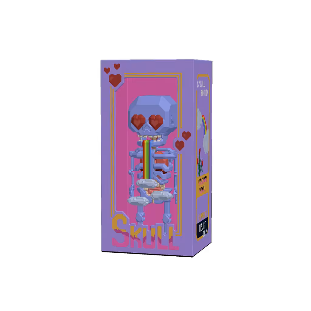 Kareka 3D - Rainbow Skull